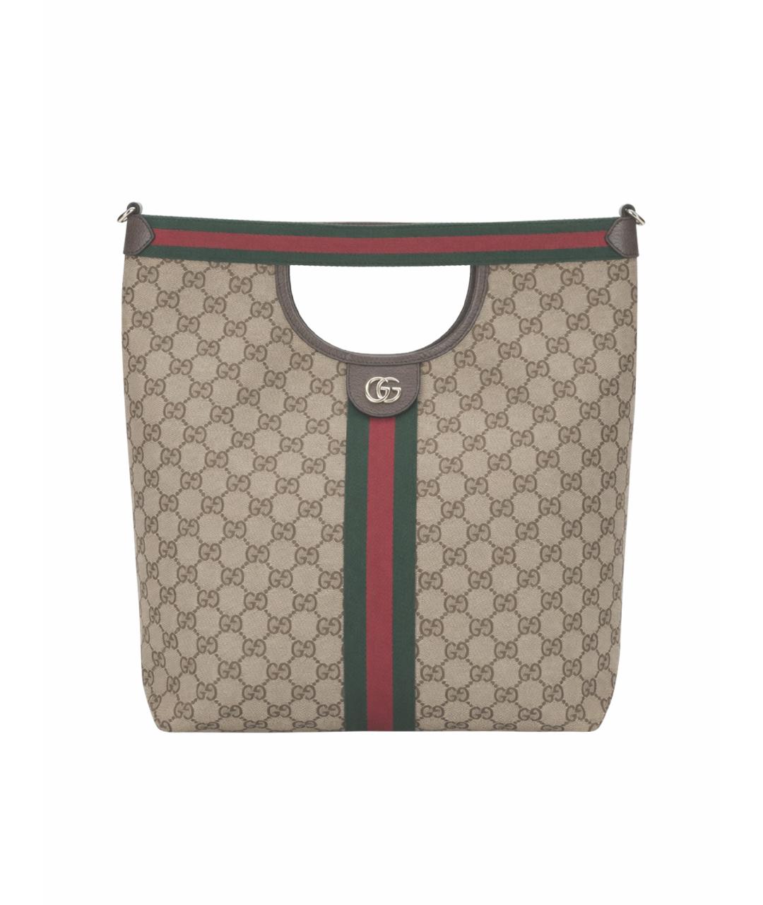 GUCCI Мульти жаккардовая сумка с короткими ручками, фото 1