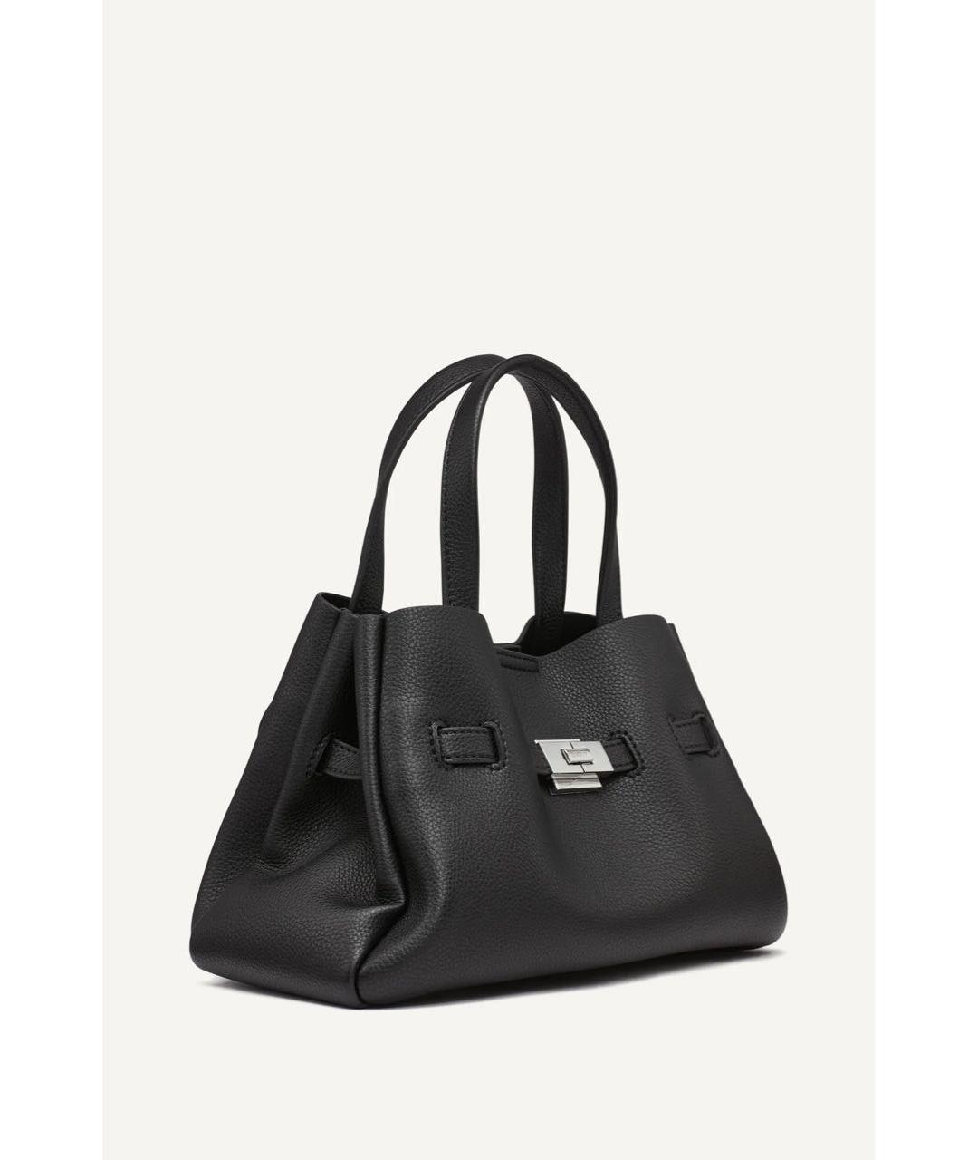 DKNY Черная сумка с короткими ручками из искусственной кожи, фото 2