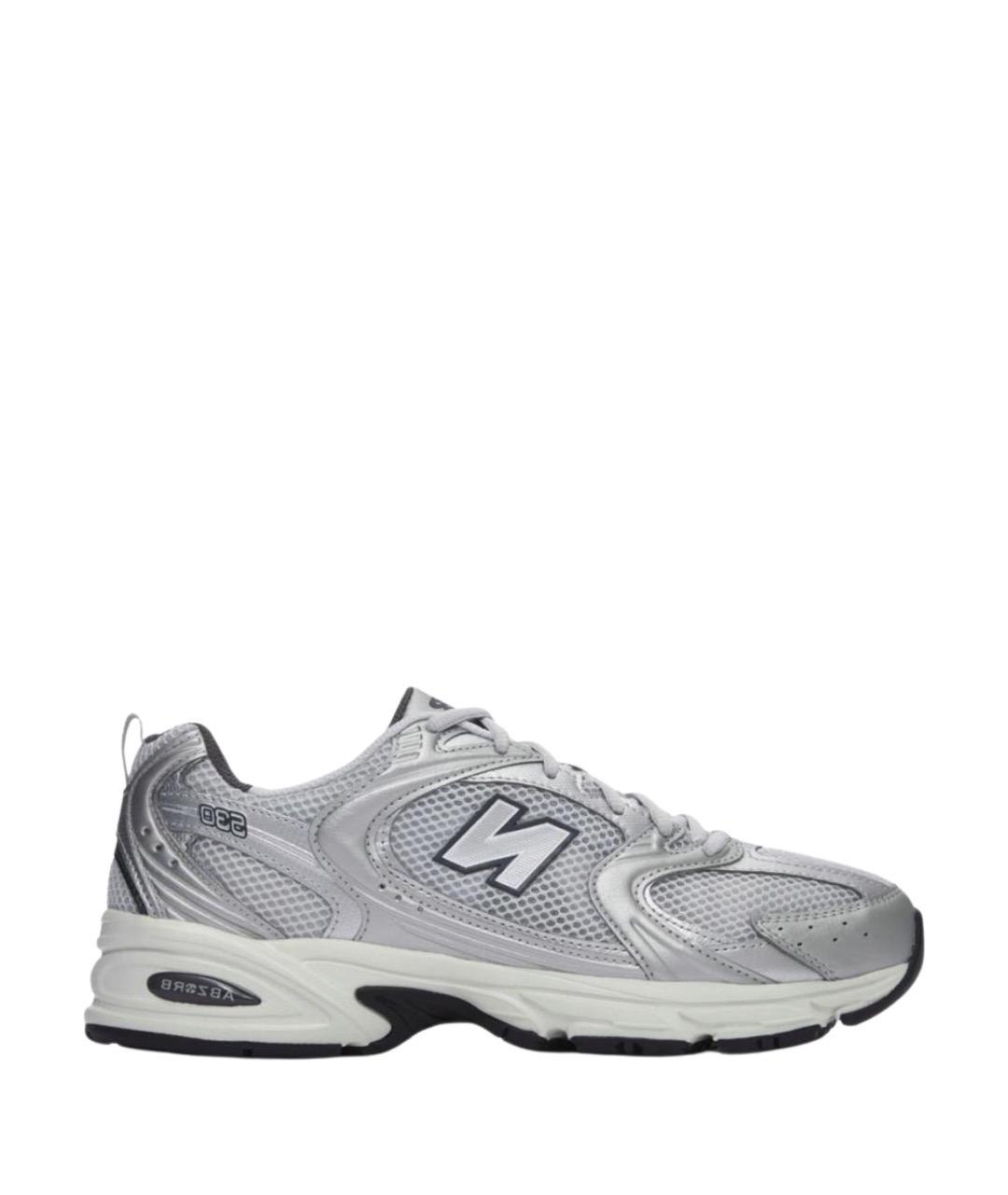 NEW BALANCE Серебряные низкие кроссовки / кеды, фото 1