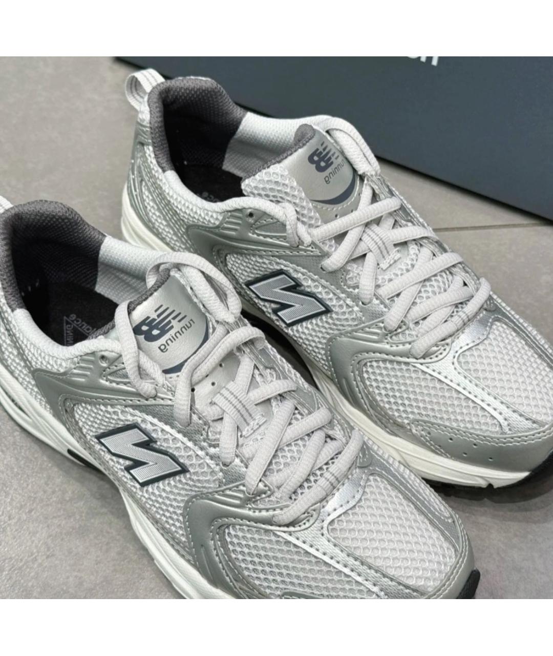 NEW BALANCE Серебряные низкие кроссовки / кеды, фото 7