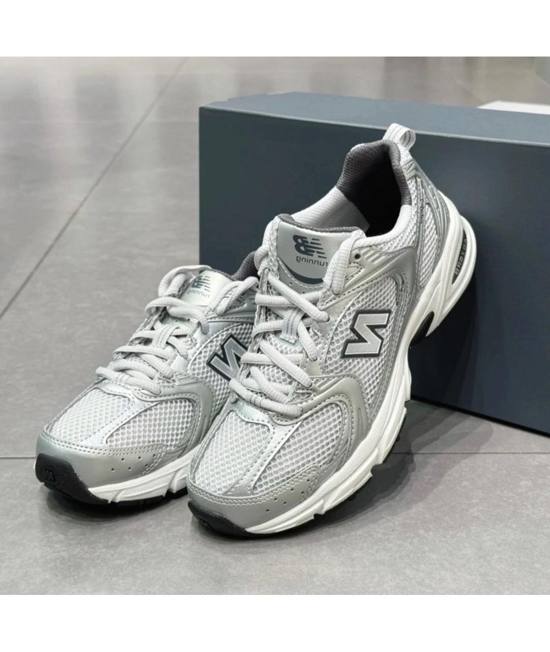 NEW BALANCE Серебряные низкие кроссовки / кеды, фото 5