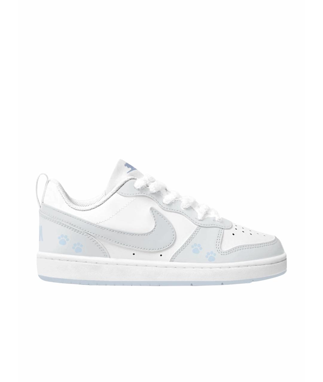 NIKE Белые кожаные кроссовки, фото 1