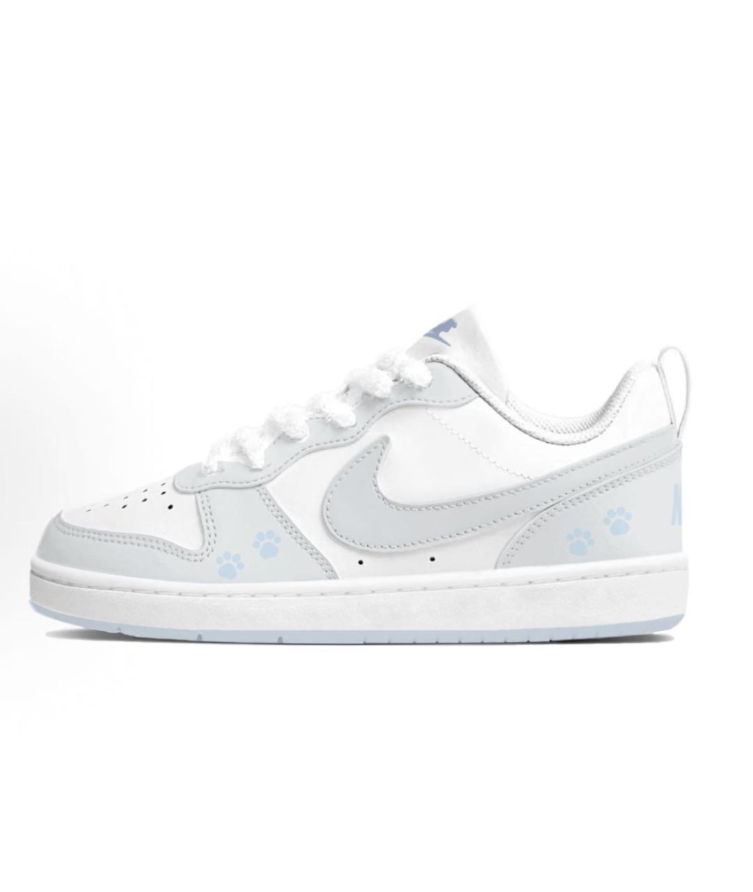 NIKE Белые кожаные кроссовки, фото 5