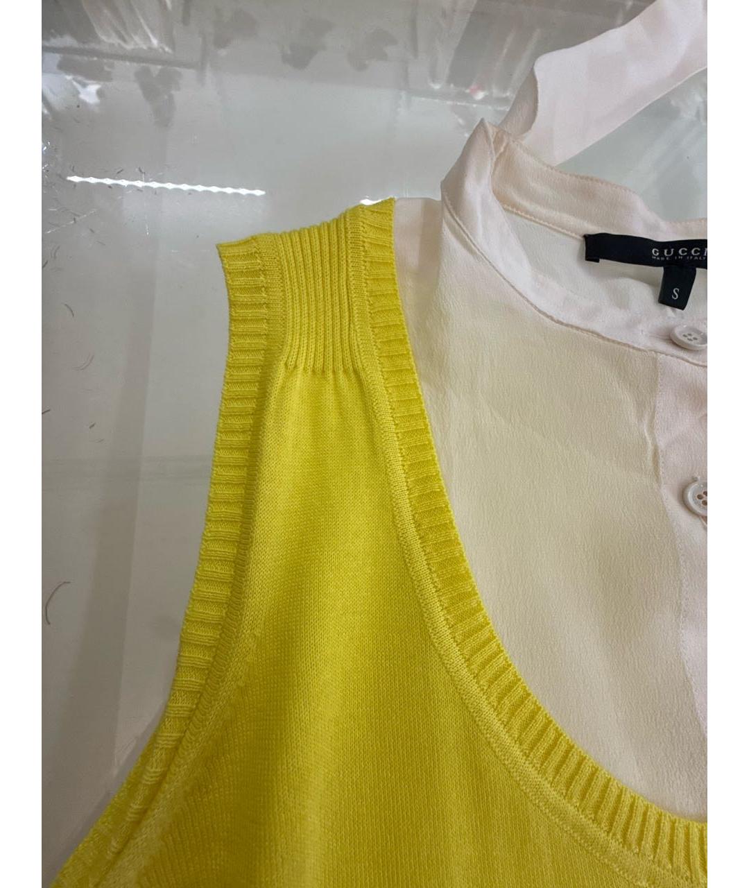 GUCCI Желтая жилетка, фото 6