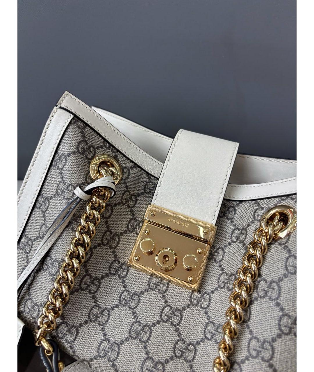 GUCCI Белая сумка через плечо, фото 6