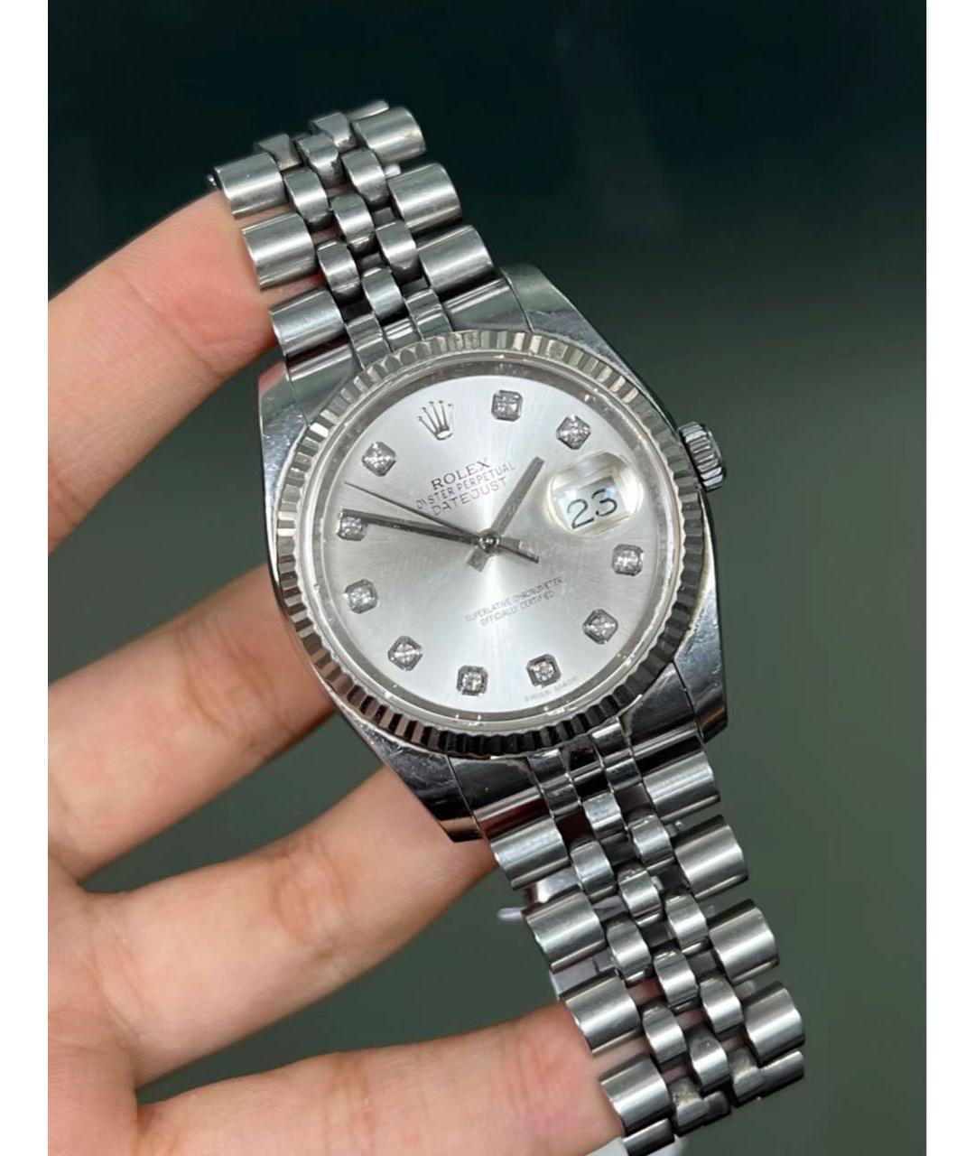 ROLEX Серебряные часы, фото 3