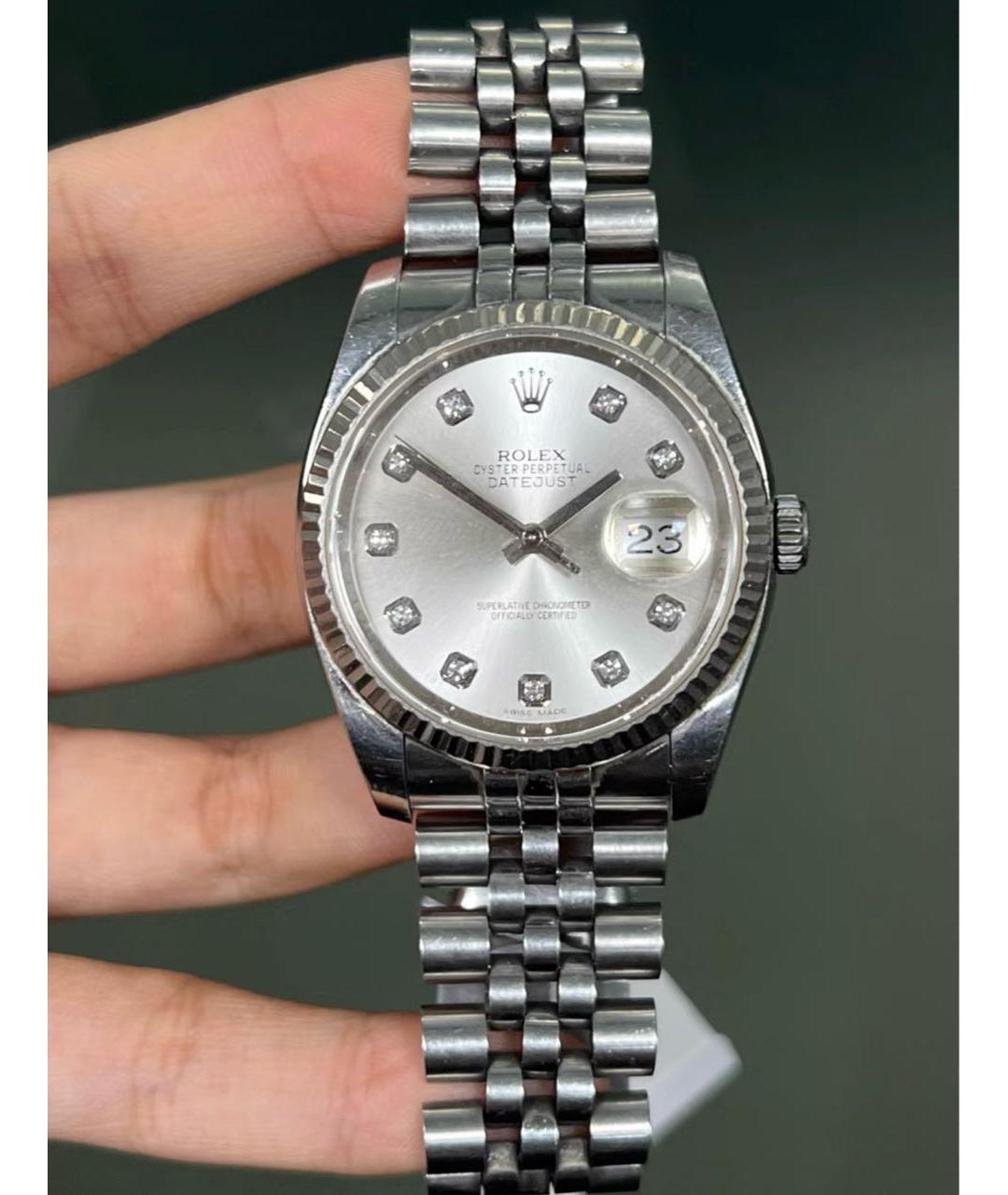ROLEX Серебряные часы, фото 2