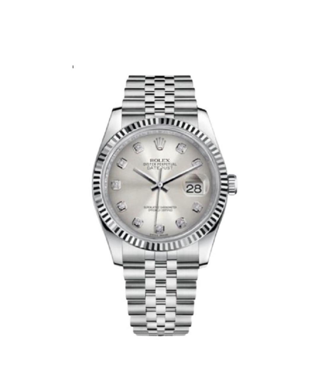 ROLEX Серебряные часы, фото 1