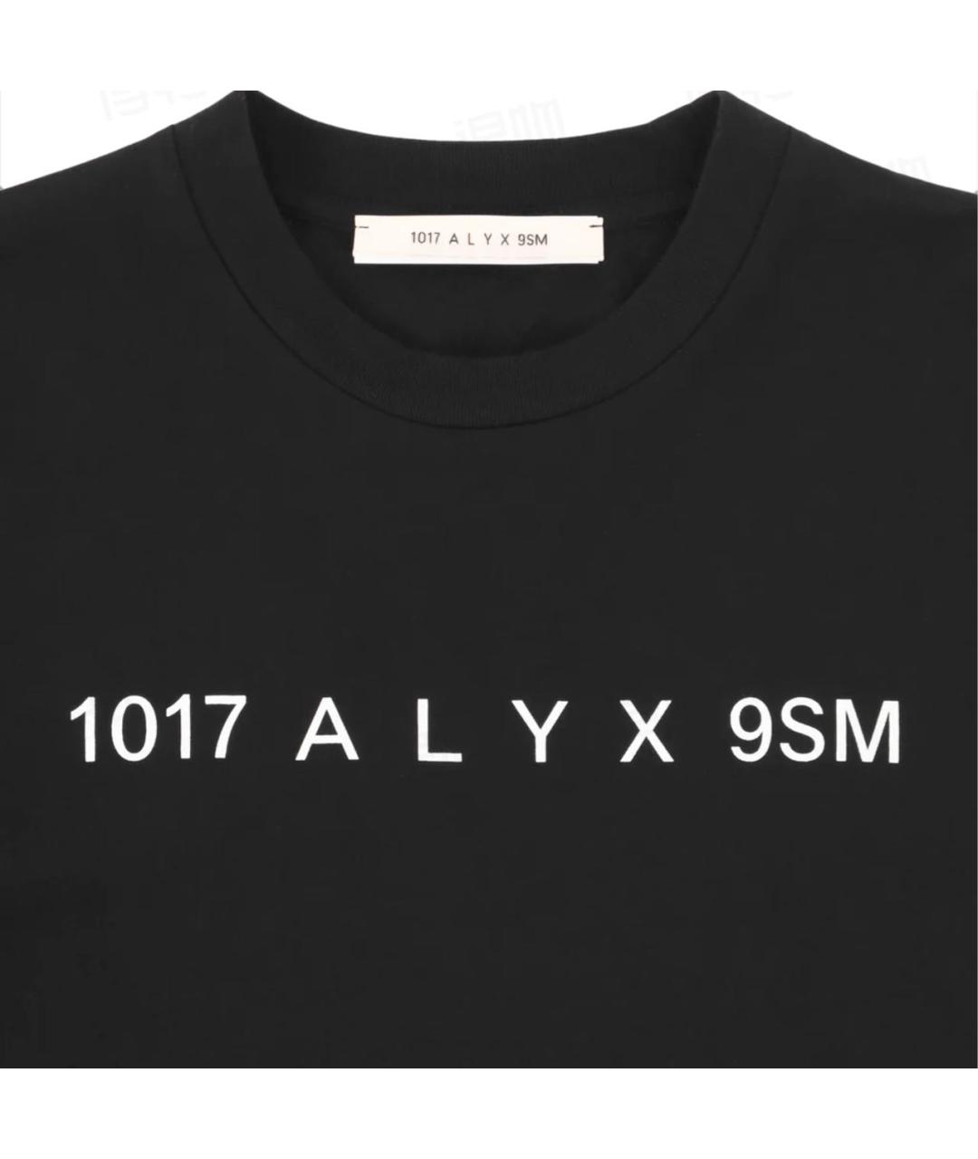 1017 ALYX 9SM Черная хлопковая футболка, фото 3