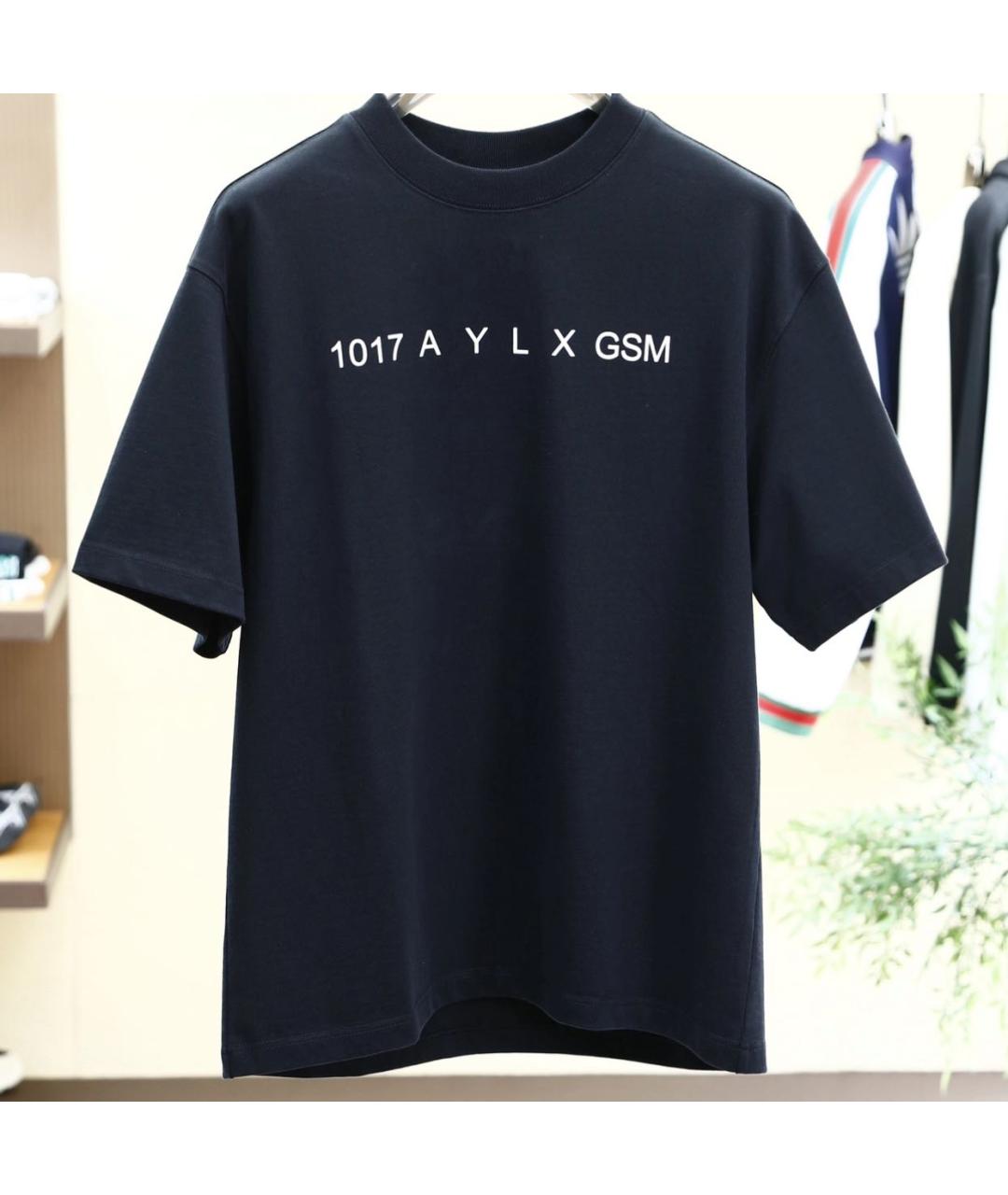1017 ALYX 9SM Черная хлопковая футболка, фото 4