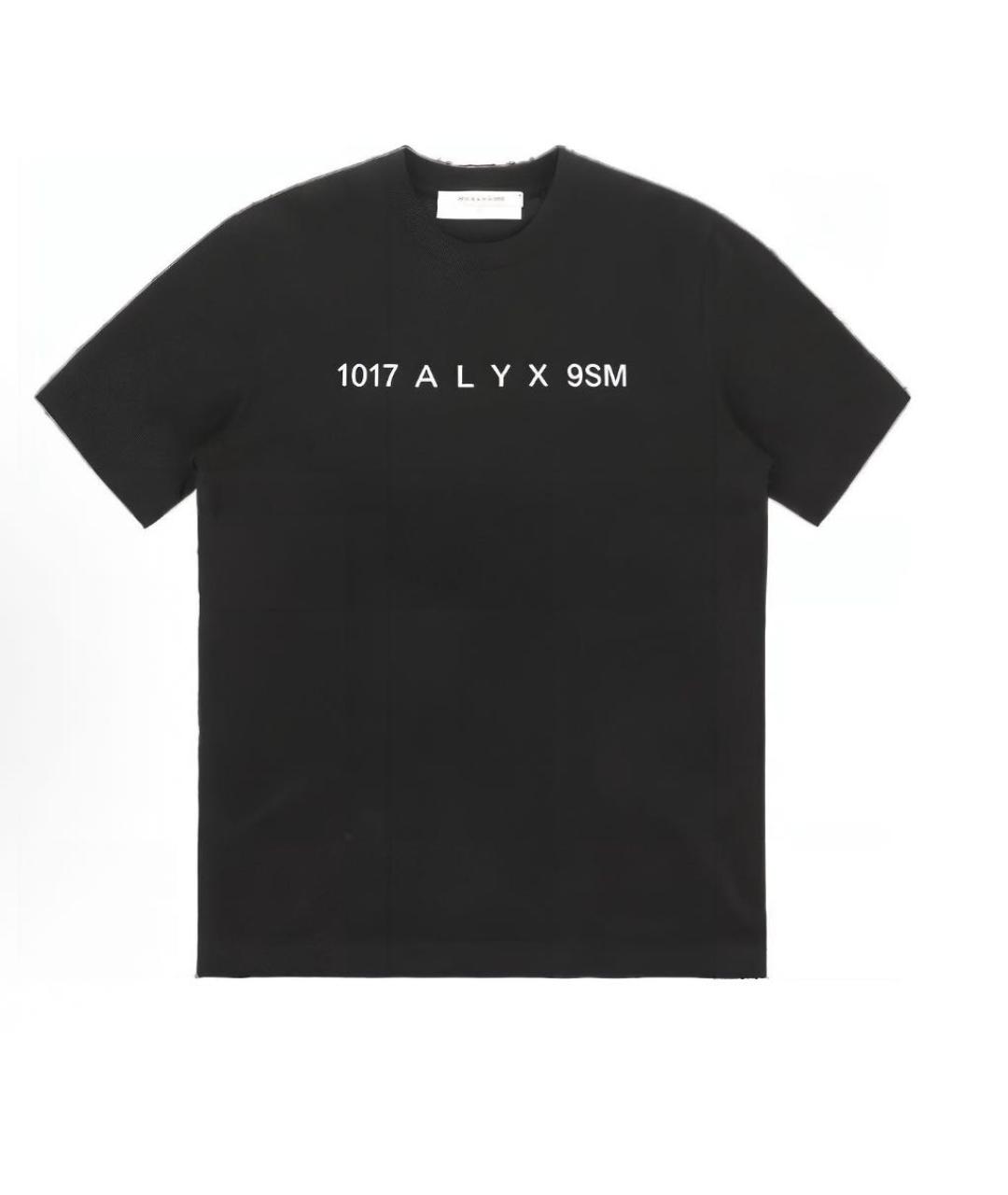 1017 ALYX 9SM Черная хлопковая футболка, фото 1