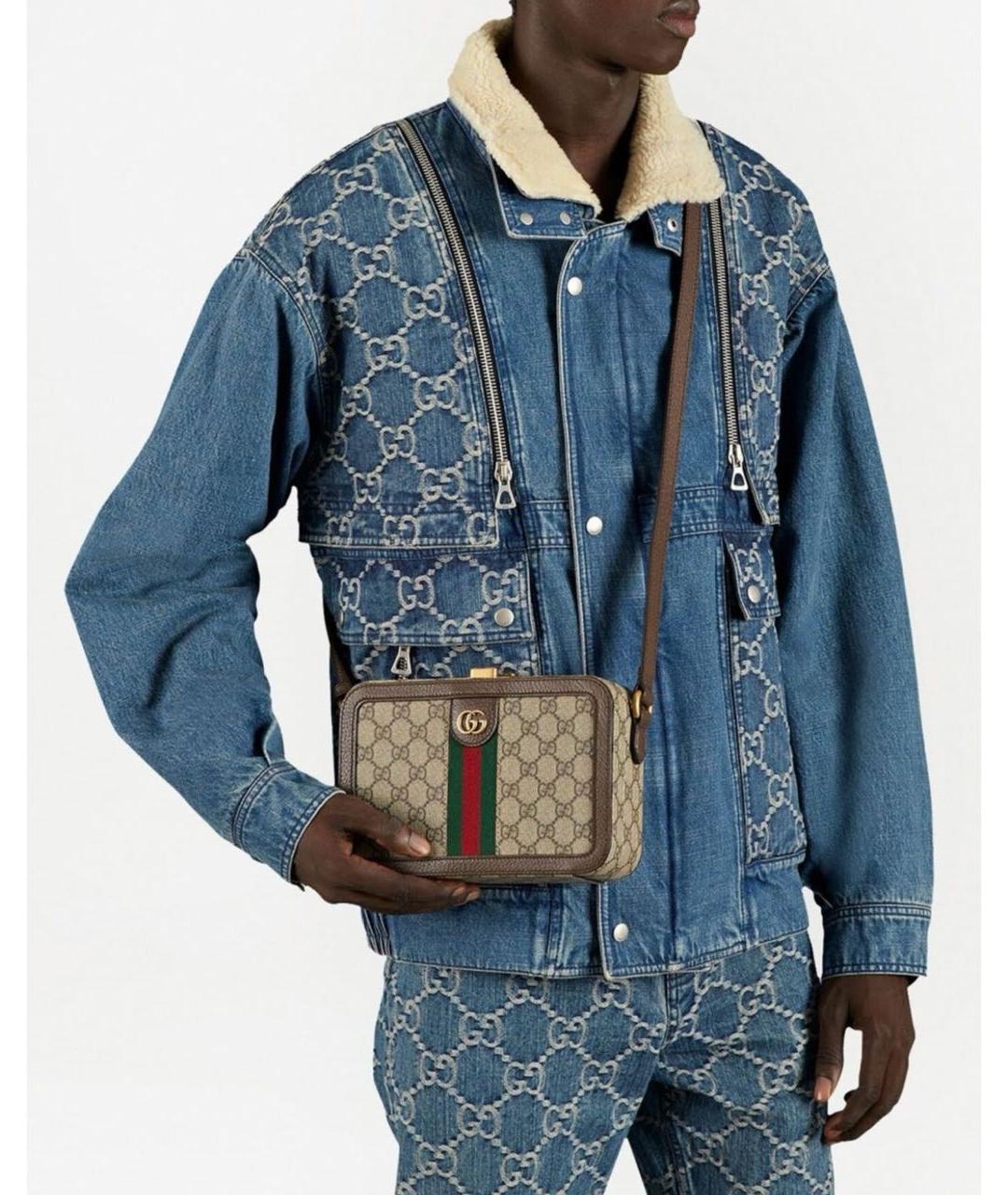 GUCCI Коричневая сумка через плечо, фото 3
