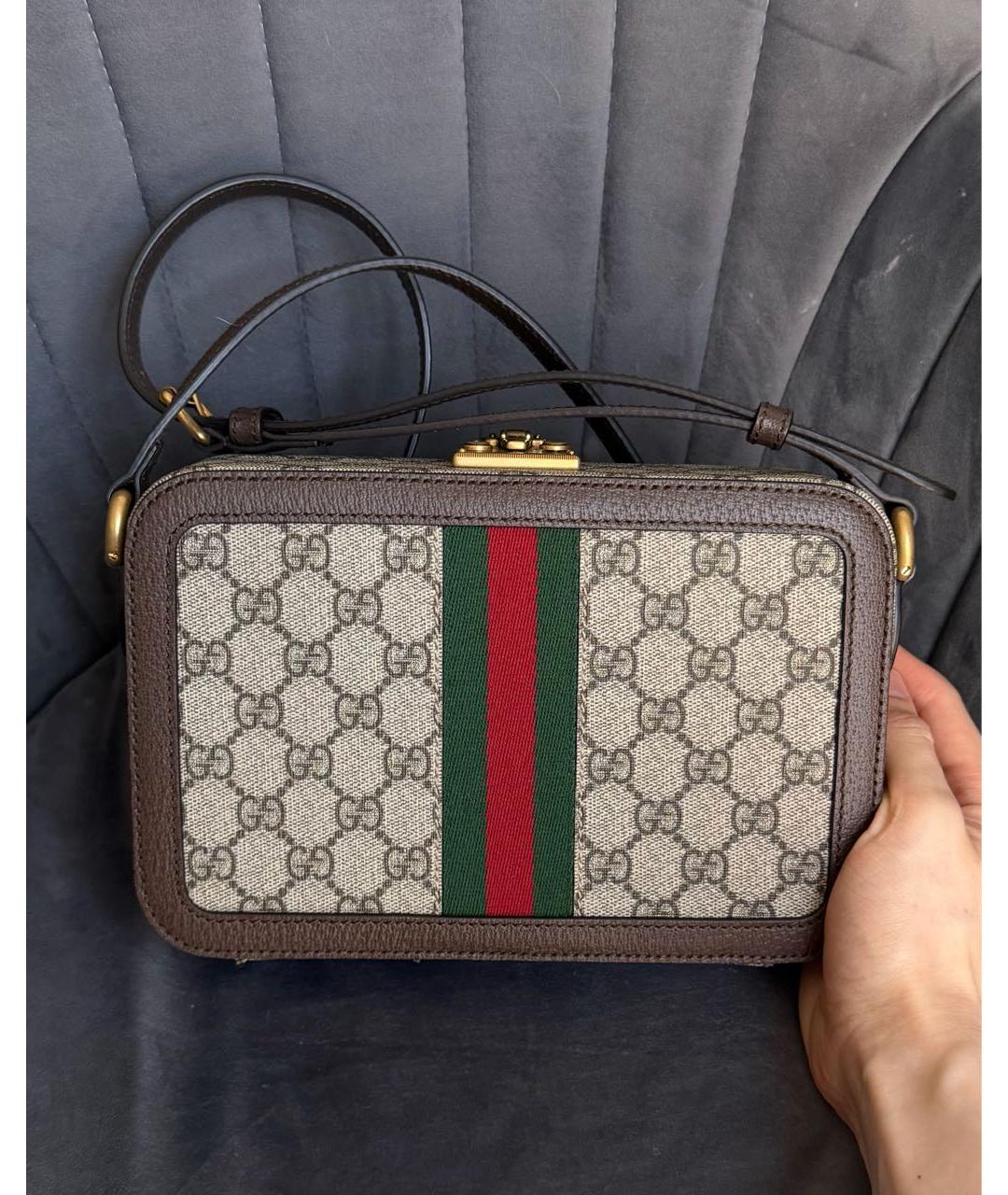 GUCCI Коричневая сумка через плечо, фото 8