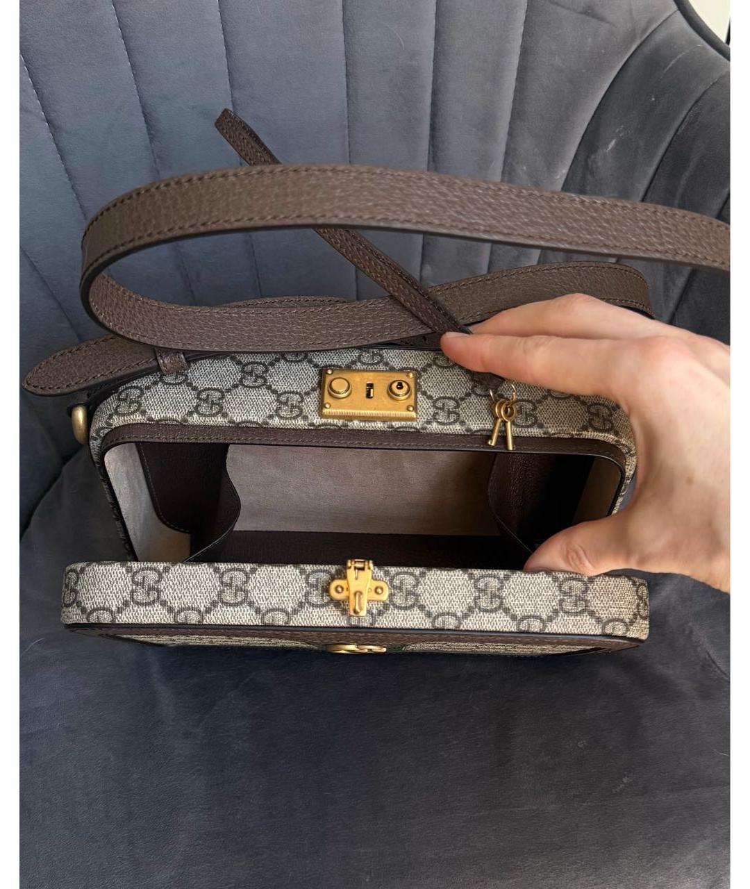 GUCCI Коричневая сумка через плечо, фото 6