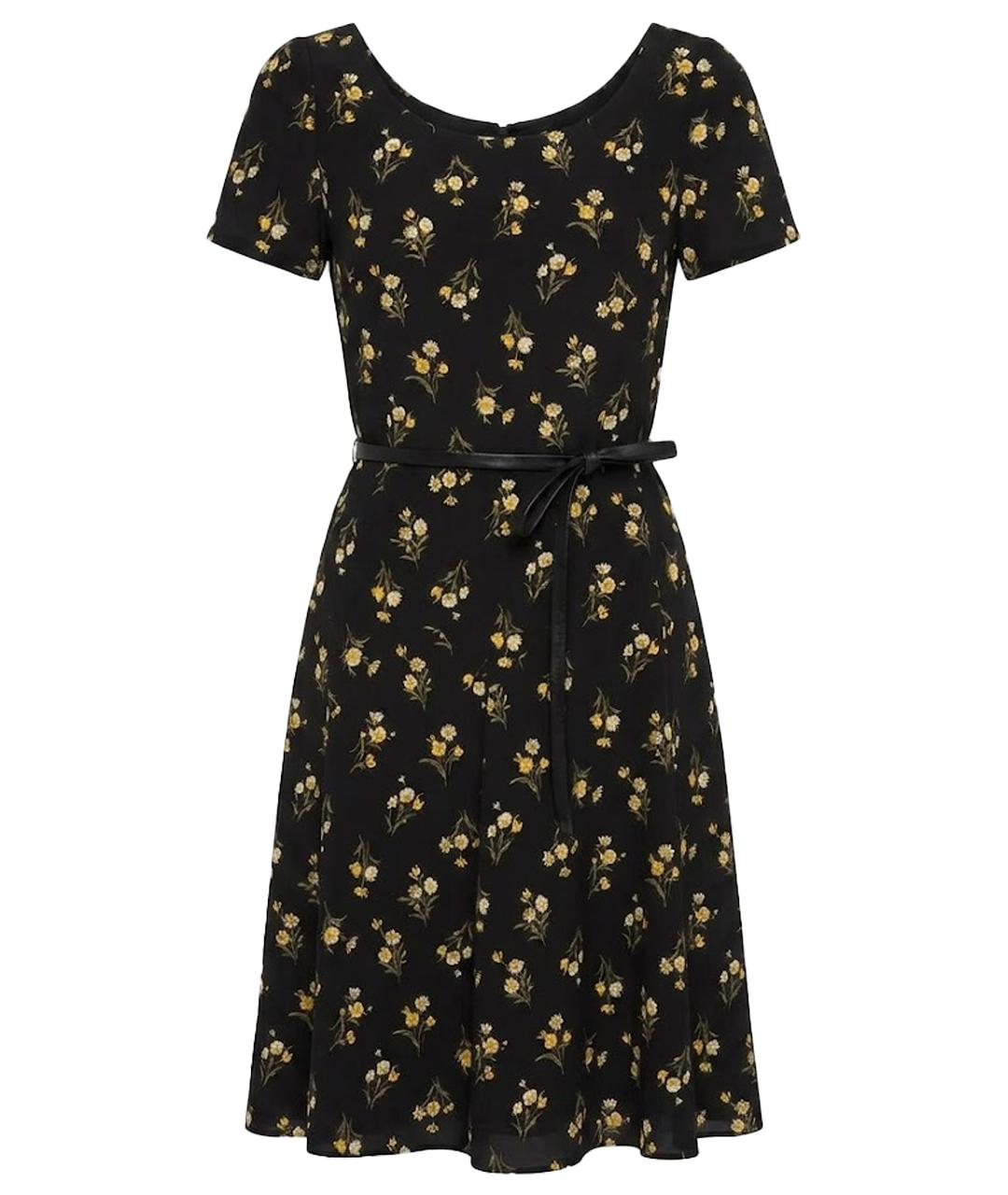 PRADA Черное вискозное повседневное платье, фото 1