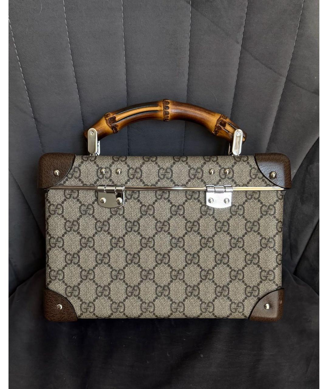 GUCCI Бежевая сумка с короткими ручками, фото 4