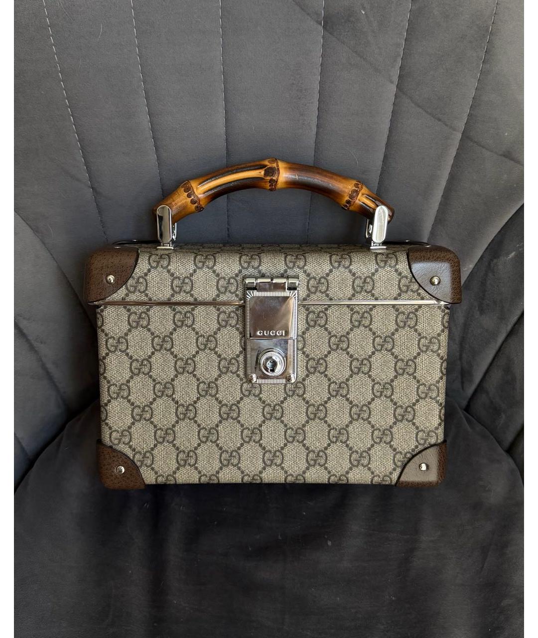 GUCCI Бежевая сумка с короткими ручками, фото 2