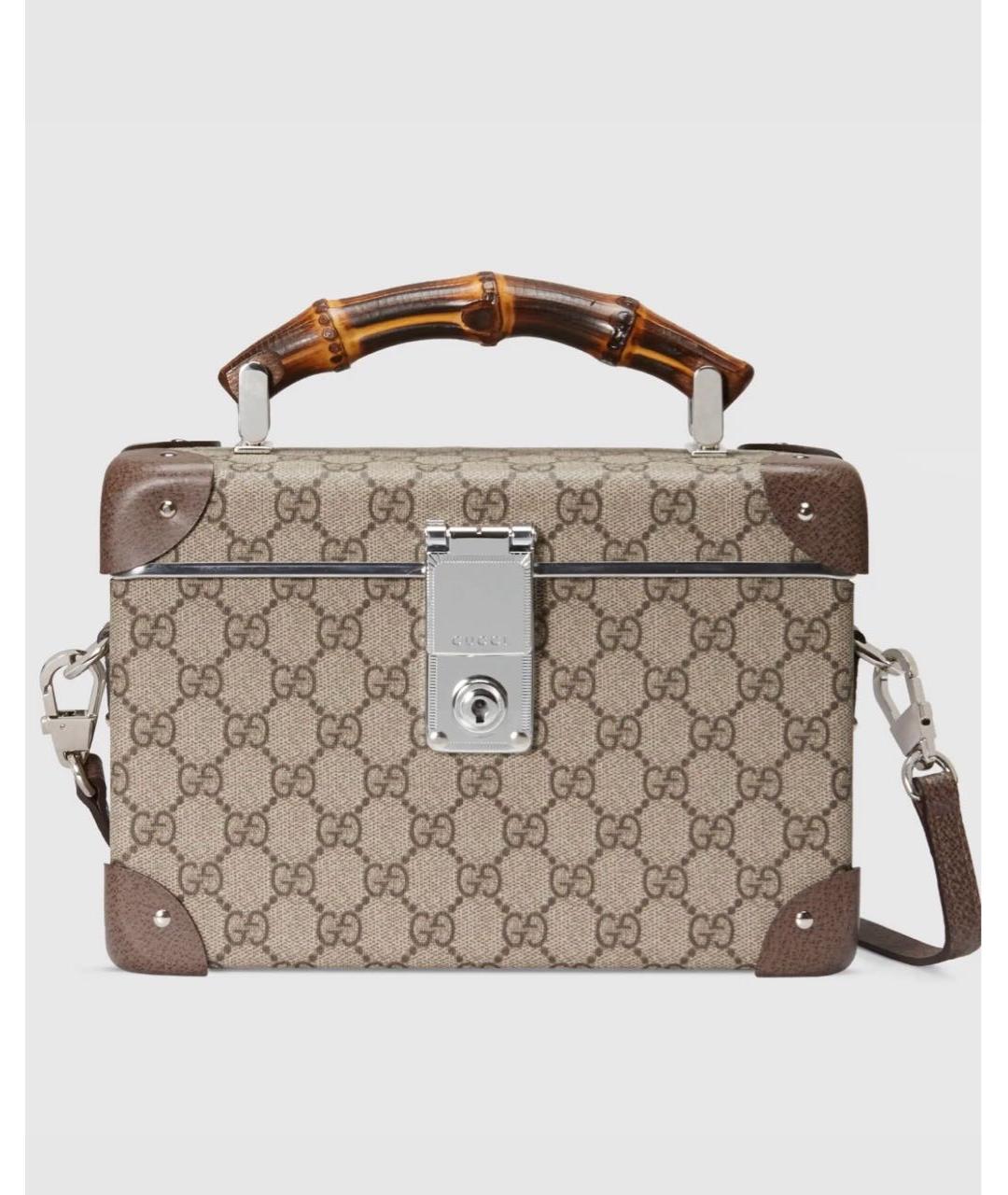 GUCCI Бежевая сумка с короткими ручками, фото 9
