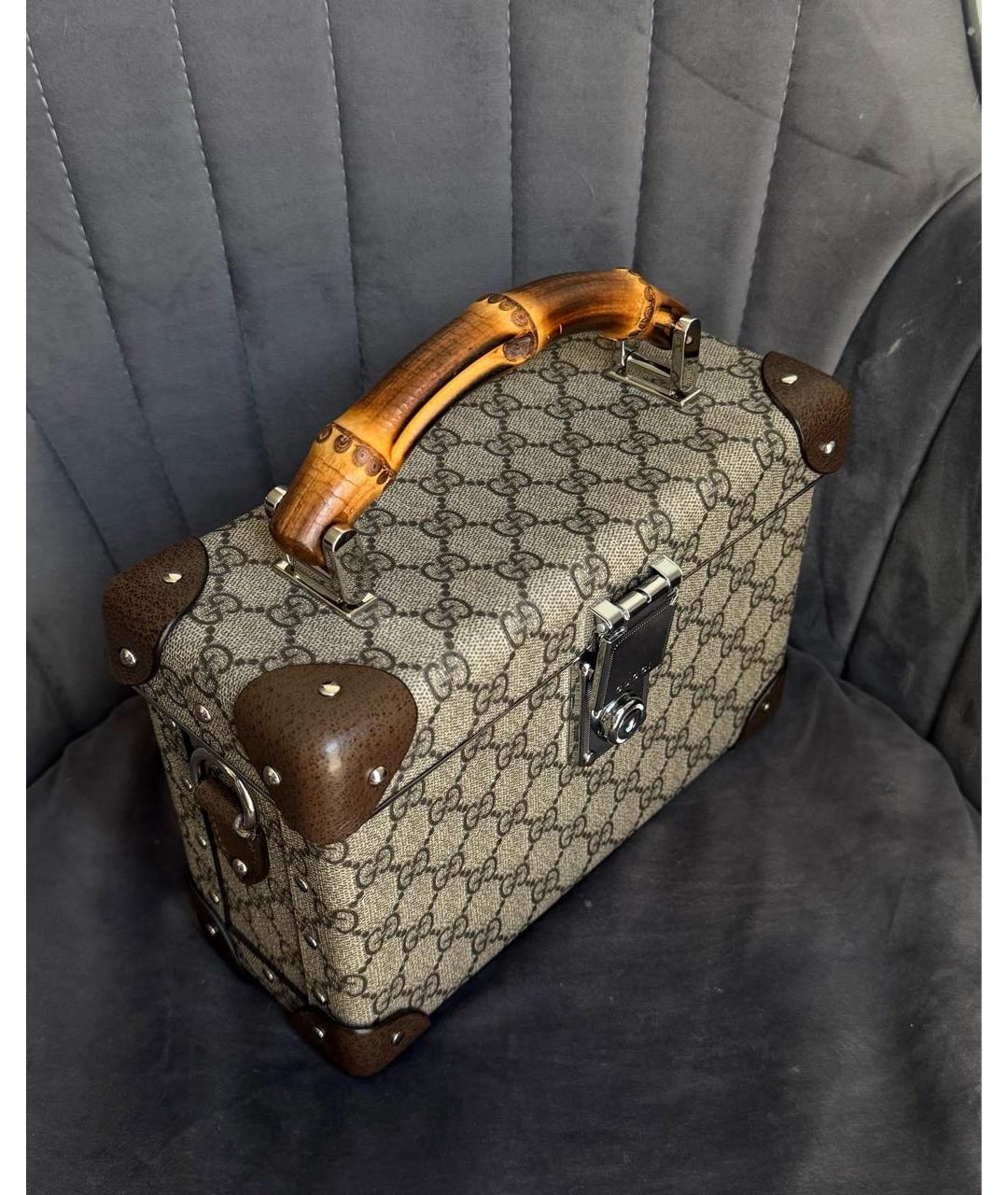 GUCCI Бежевая сумка с короткими ручками, фото 3