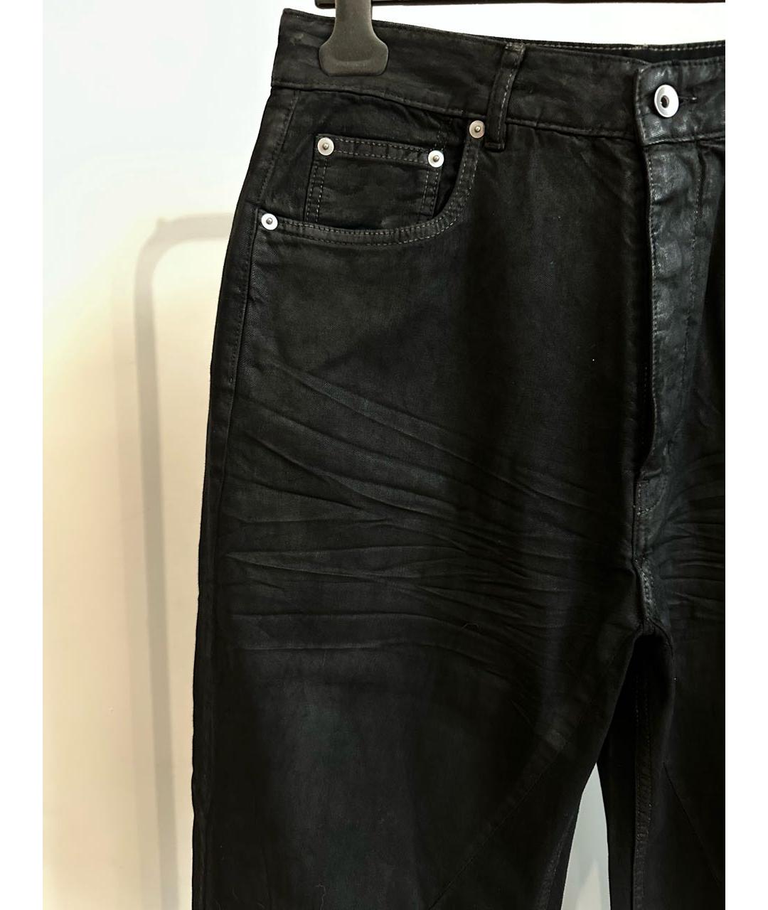 RICK OWENS DRKSHDW Черные хлопковые джинсы, фото 3