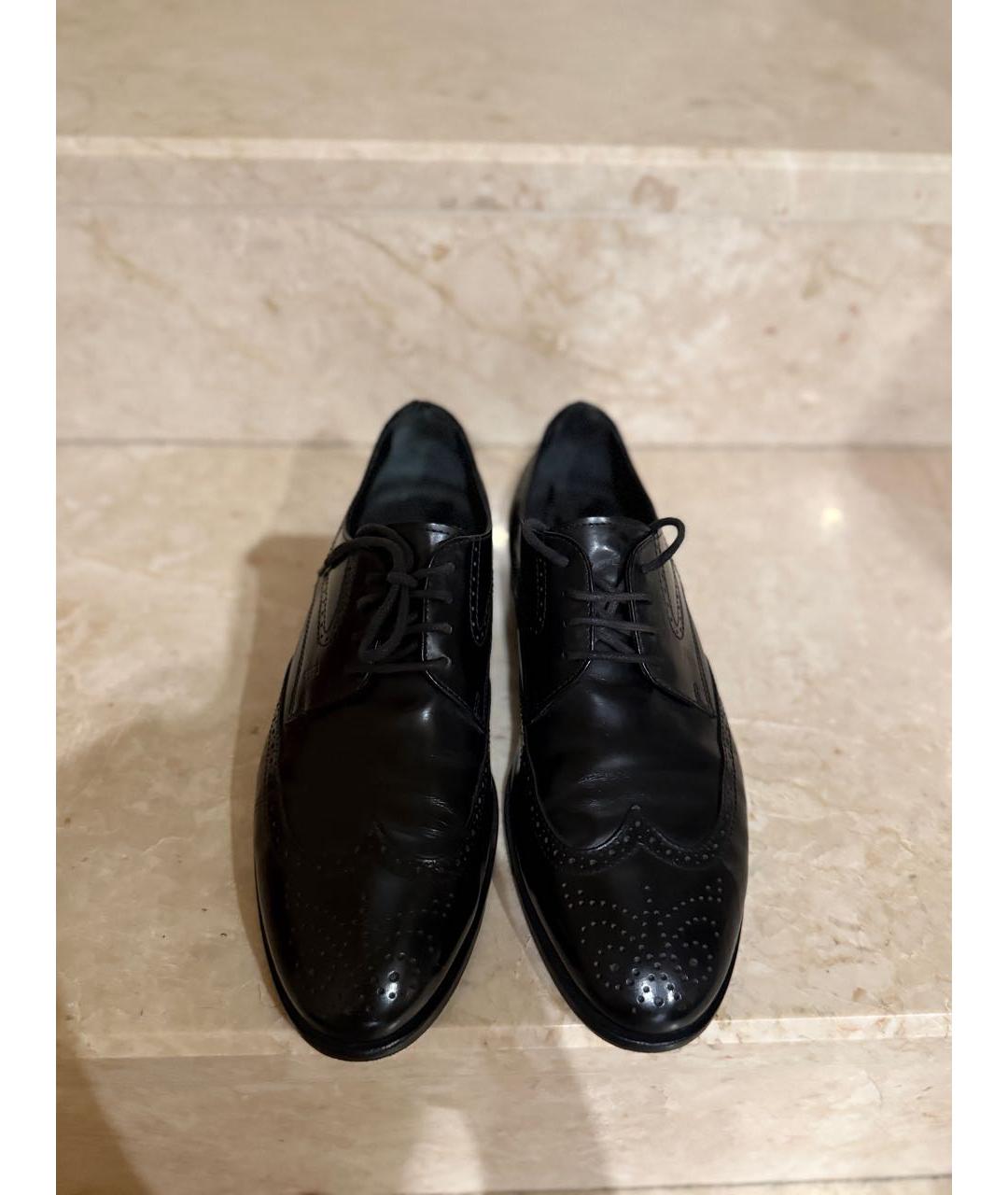 TOD'S Черные кожаные туфли, фото 7