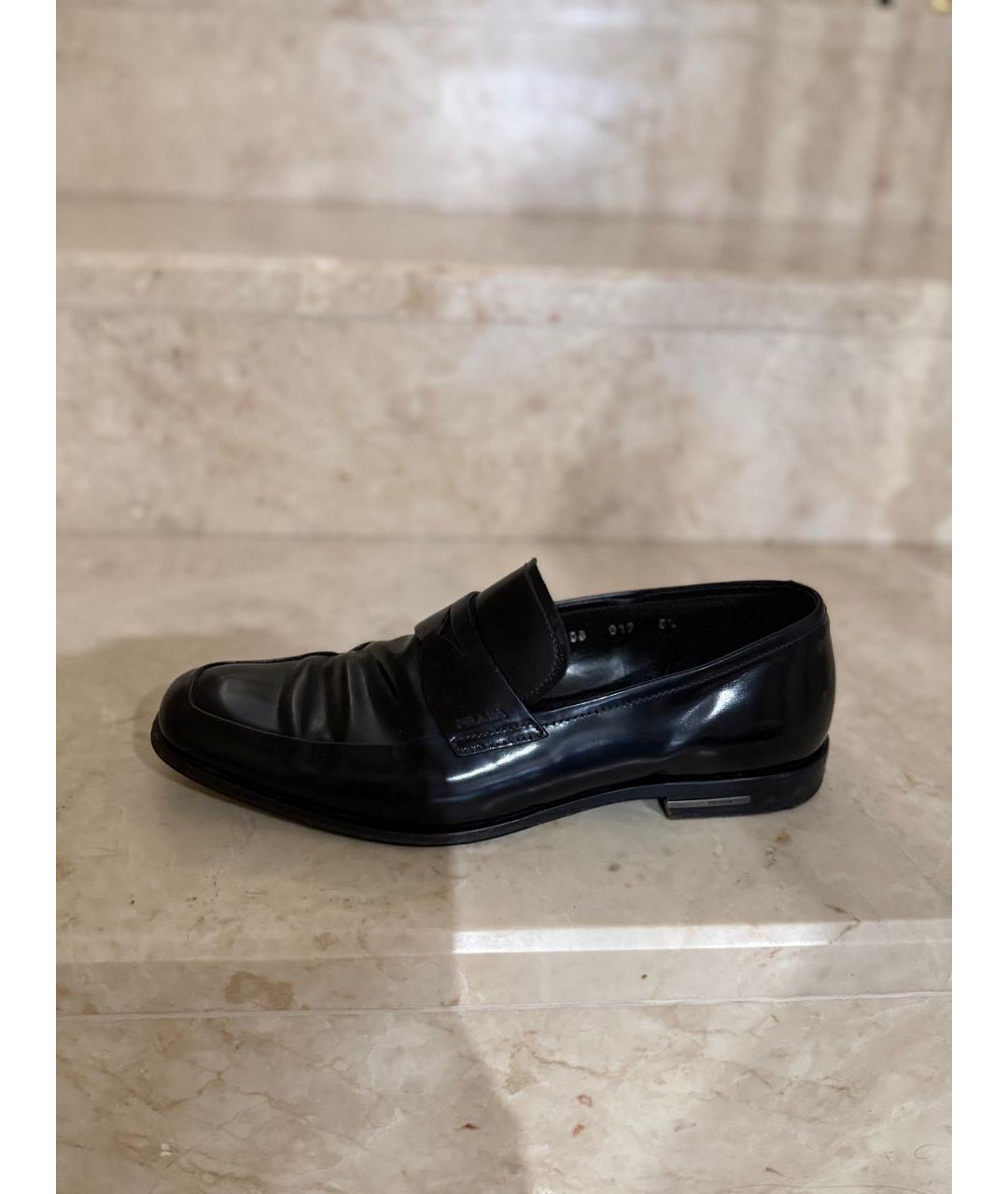 DOLCE&GABBANA Черные кожаные туфли, фото 5