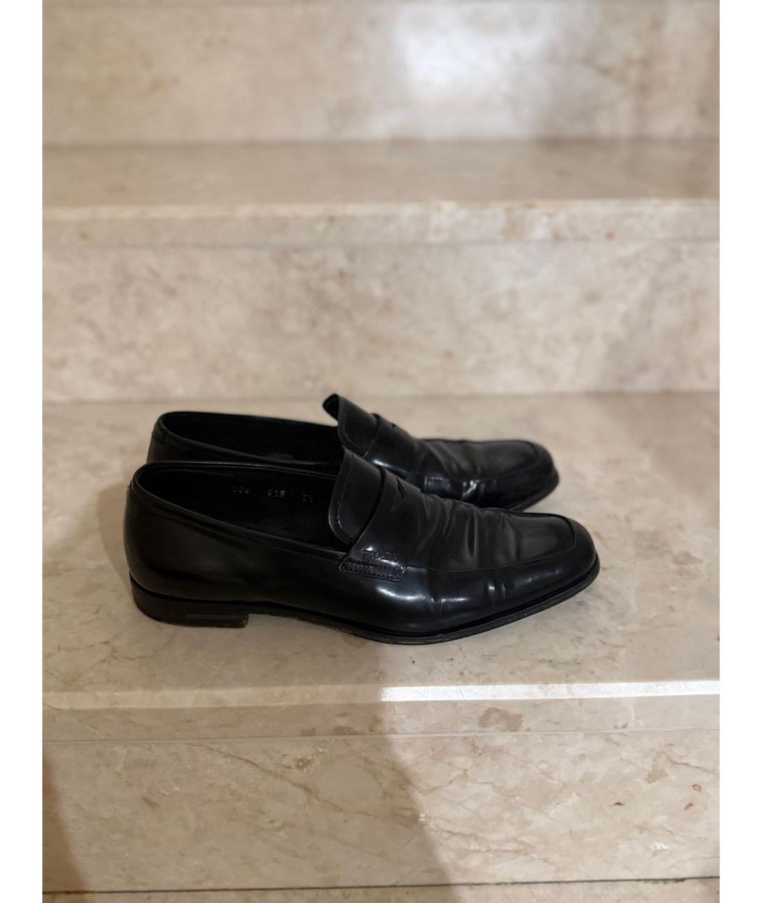DOLCE&GABBANA Черные кожаные туфли, фото 9