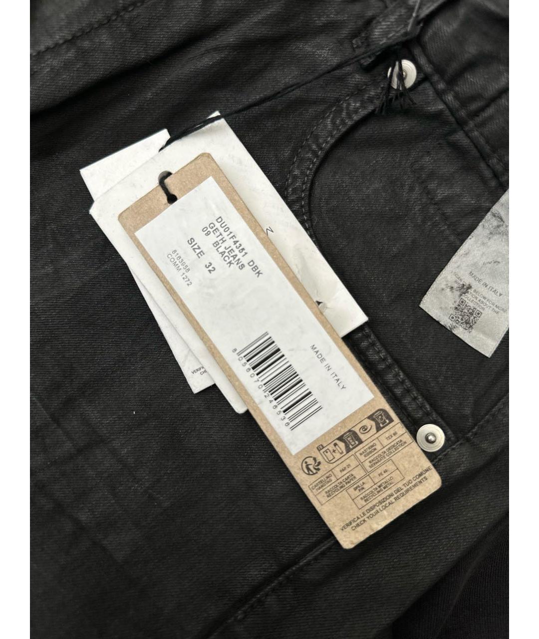 RICK OWENS DRKSHDW Черные хлопковые джинсы, фото 4
