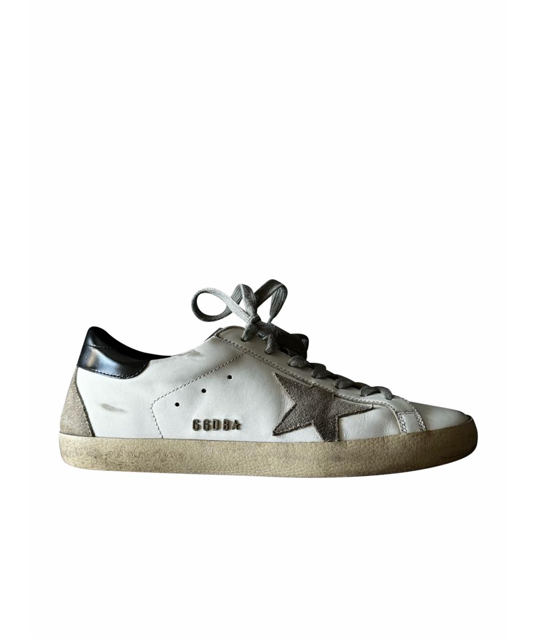 GOLDEN GOOSE DELUXE BRAND Бежевые кеды, фото 1
