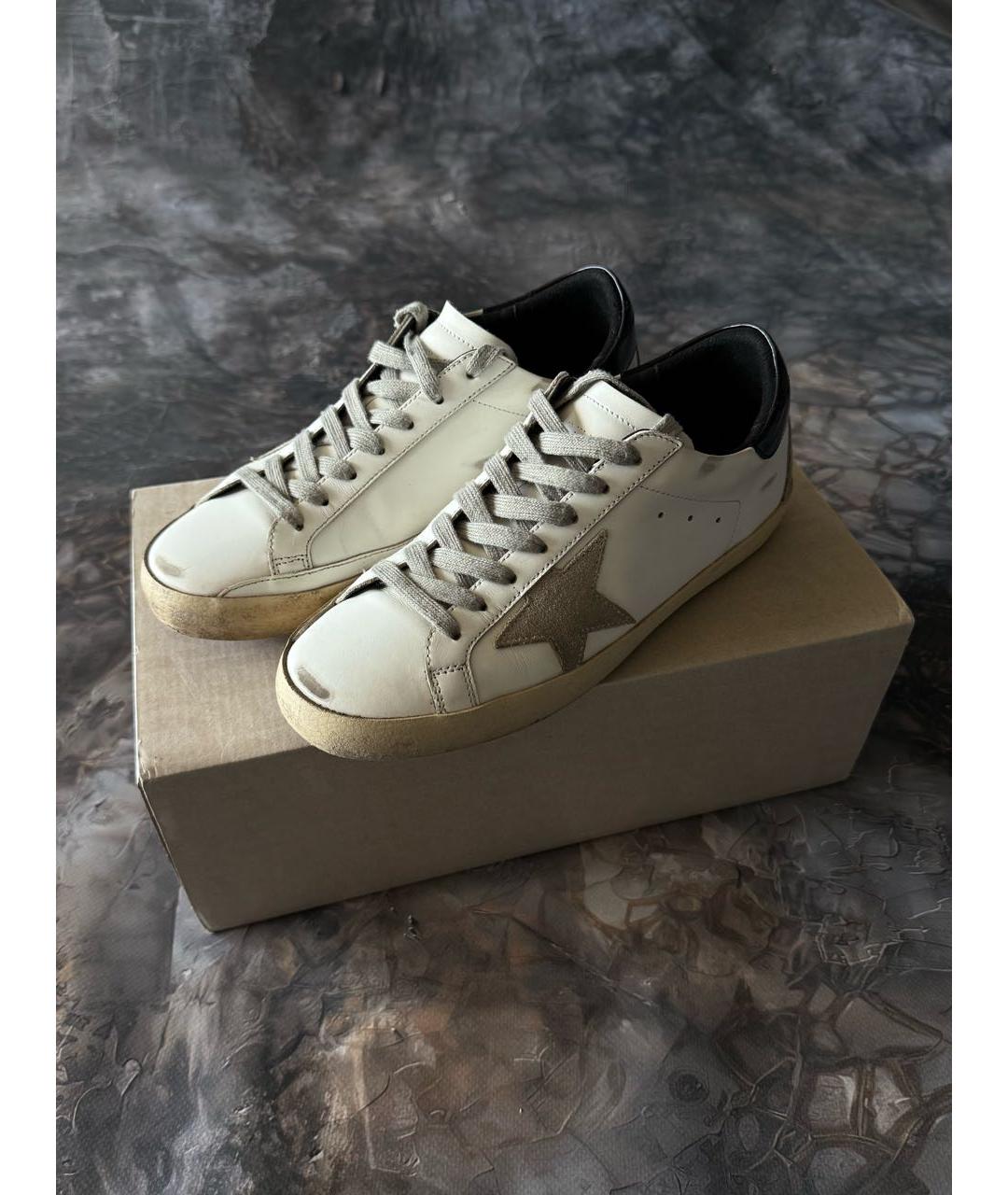 GOLDEN GOOSE DELUXE BRAND Бежевые кеды, фото 6