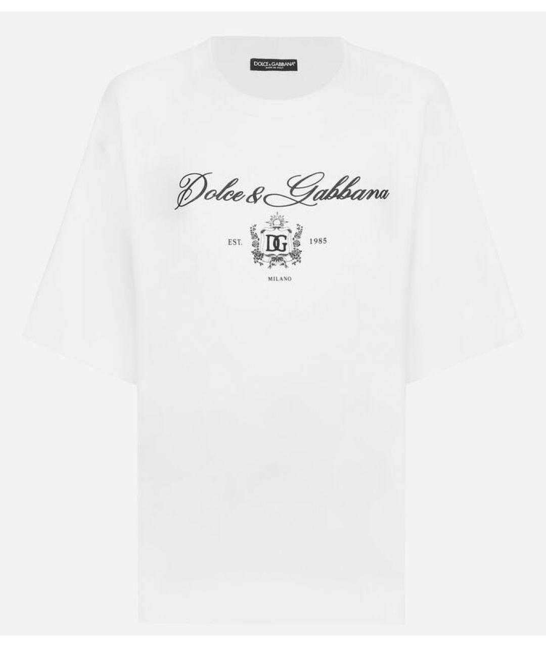 DOLCE&GABBANA Белая футболка, фото 4