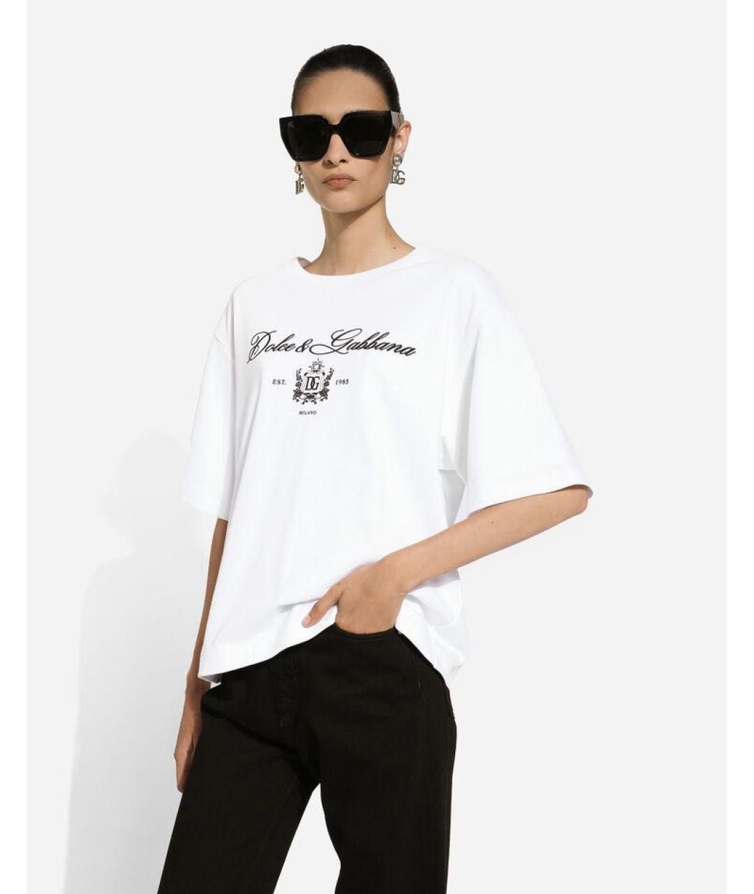 DOLCE&GABBANA Белая футболка, фото 2