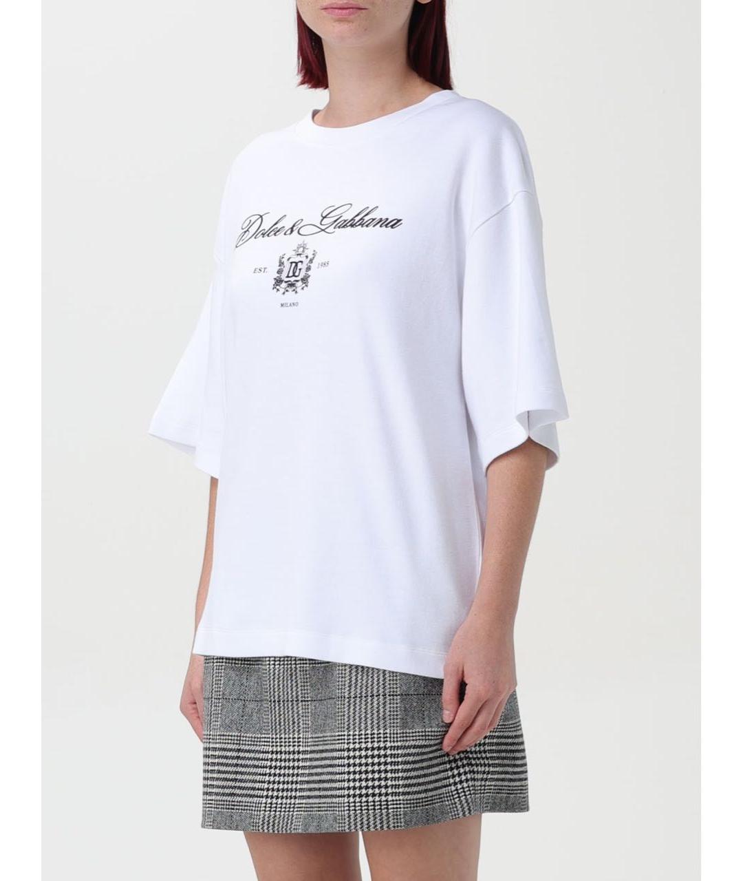 DOLCE&GABBANA Белая футболка, фото 3