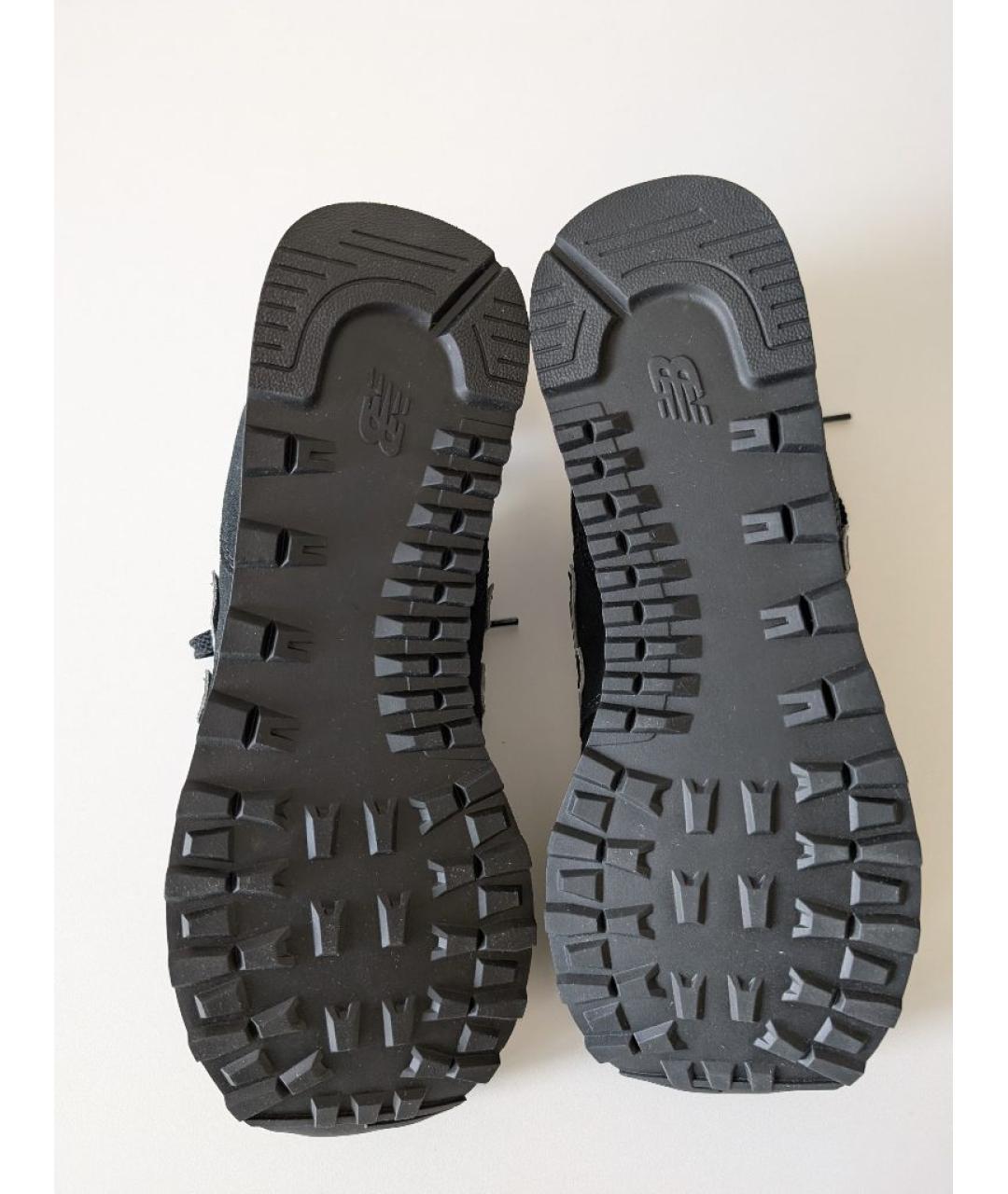 NEW BALANCE Черные замшевые низкие кроссовки / кеды, фото 6