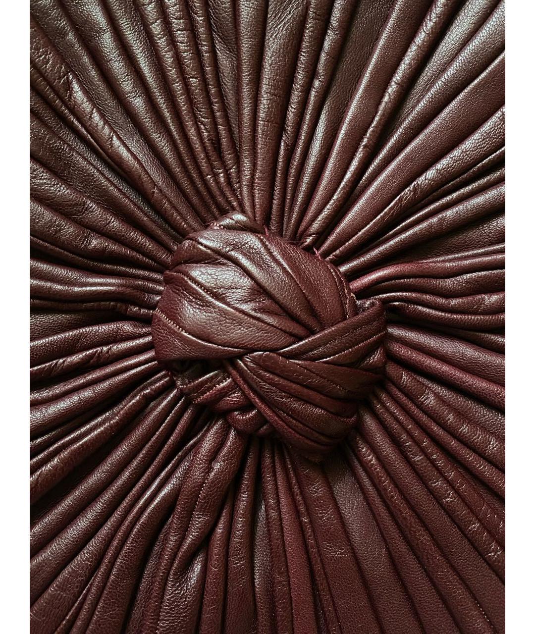 ETRO Бордовая кожаная шляпа, фото 3