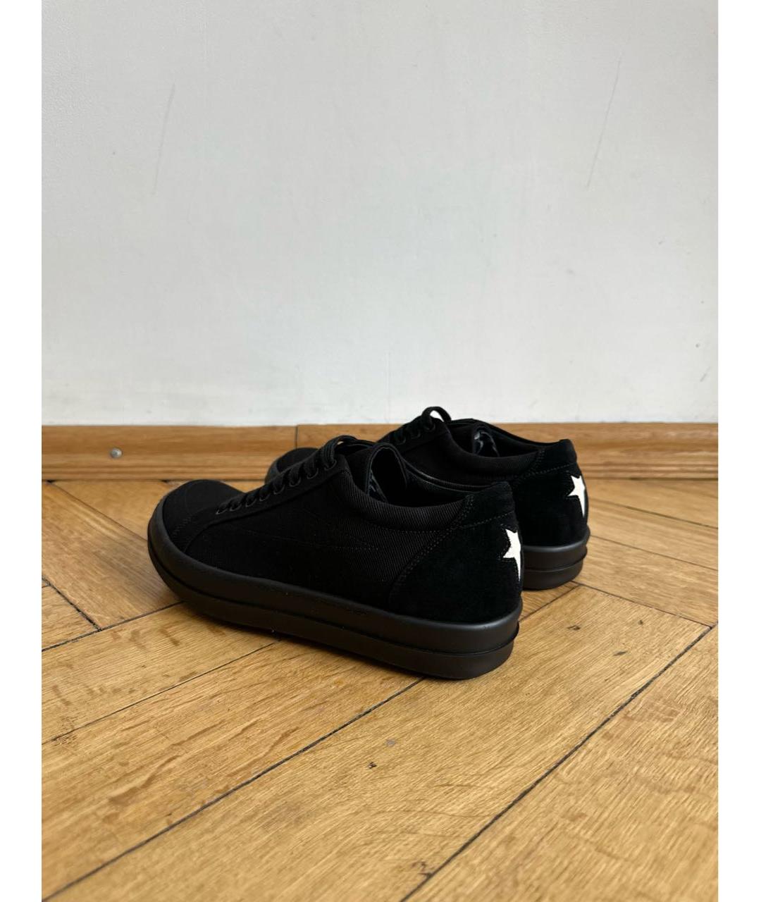 RICK OWENS DRKSHDW Черные низкие кроссовки / кеды, фото 4