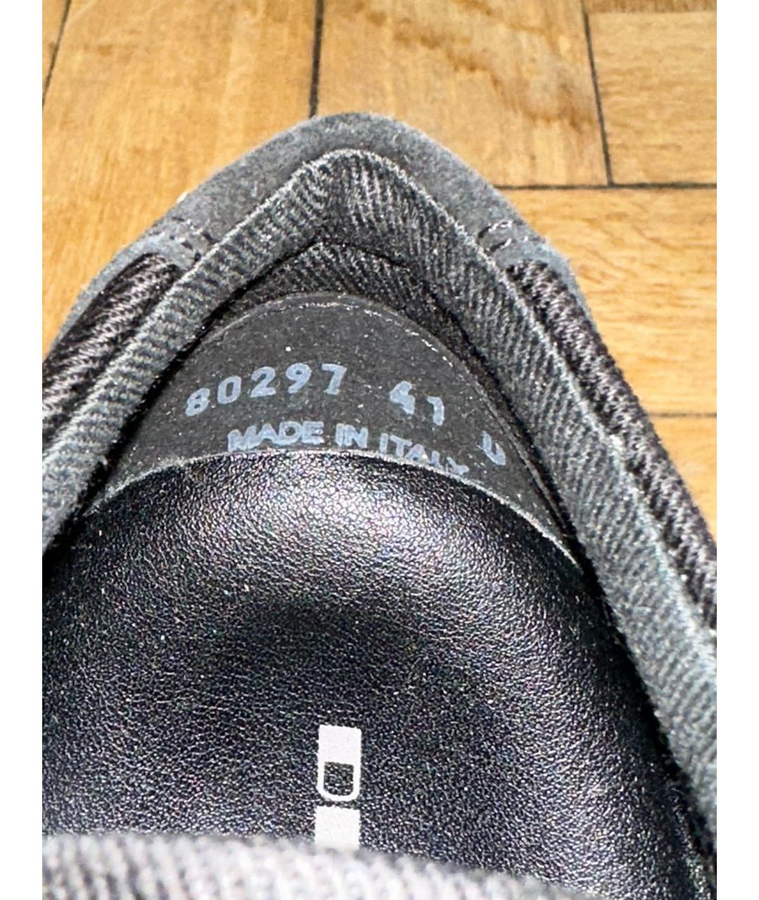 RICK OWENS DRKSHDW Черные низкие кроссовки / кеды, фото 8