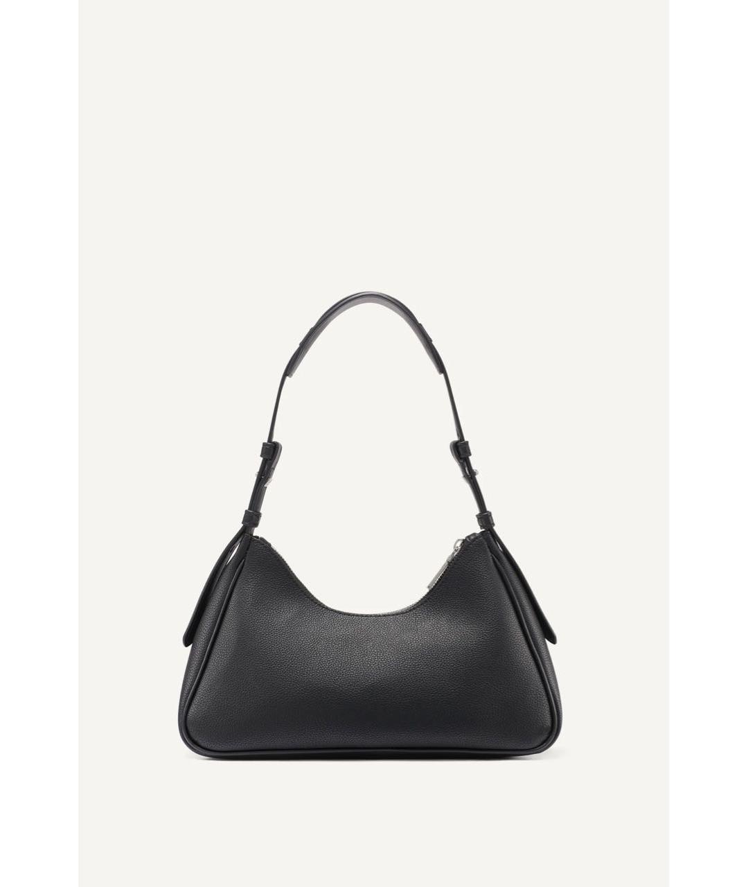 DKNY Черная сумка с короткими ручками из искусственной кожи, фото 3