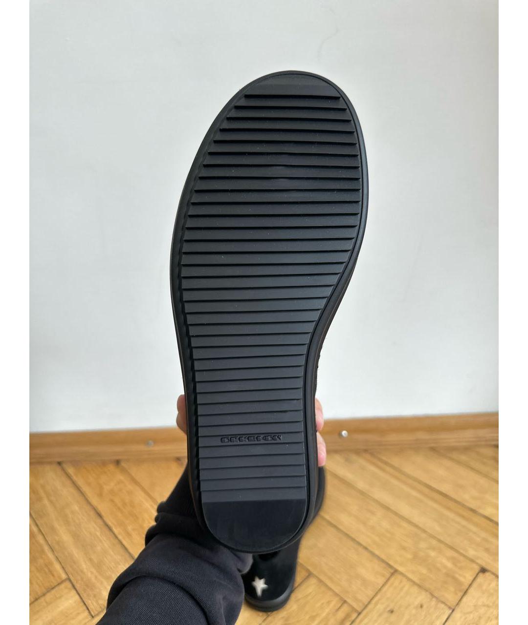 RICK OWENS DRKSHDW Черные низкие кроссовки / кеды, фото 7