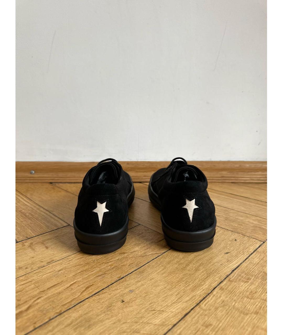 RICK OWENS DRKSHDW Черные низкие кроссовки / кеды, фото 5