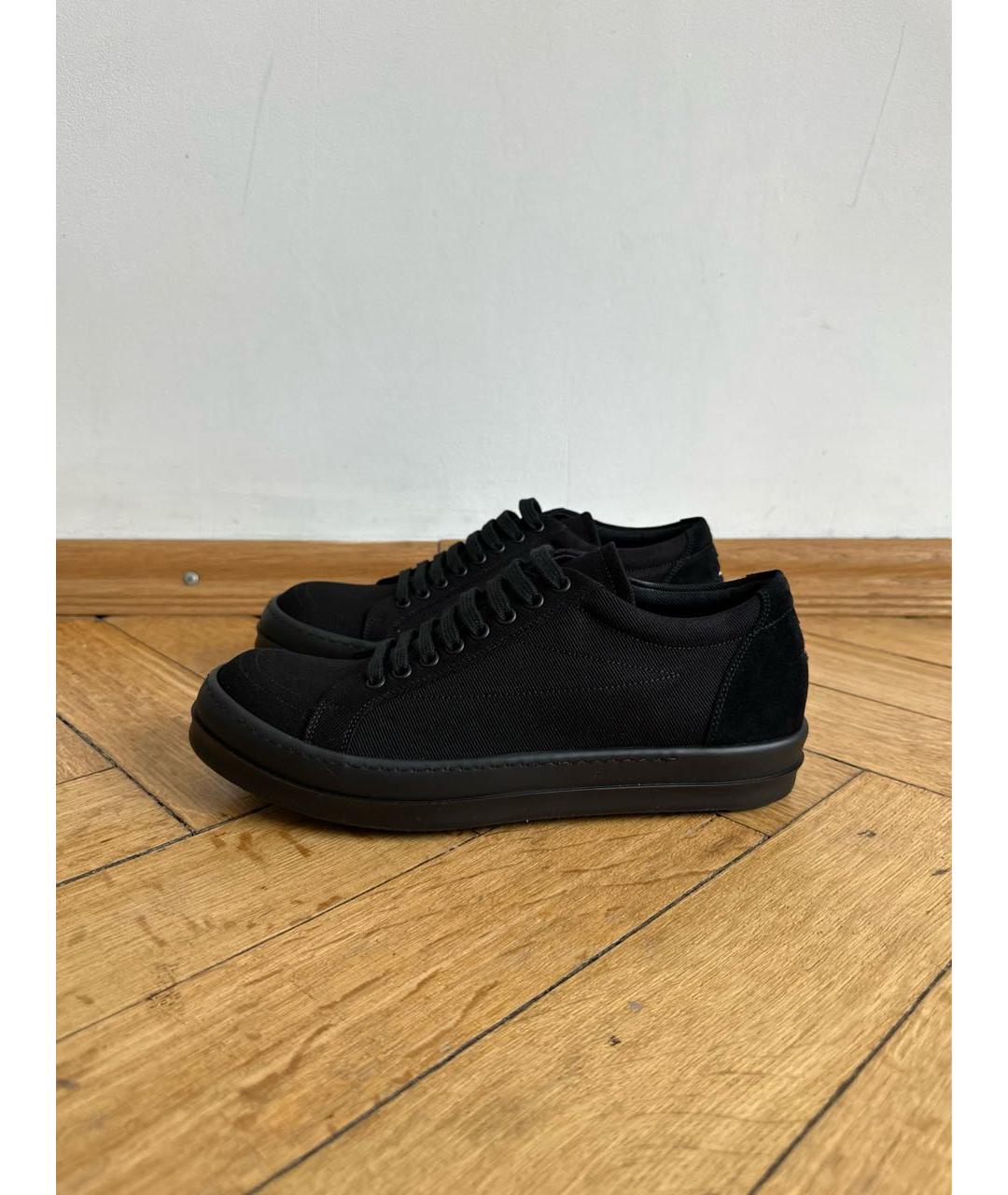 RICK OWENS DRKSHDW Черные низкие кроссовки / кеды, фото 9