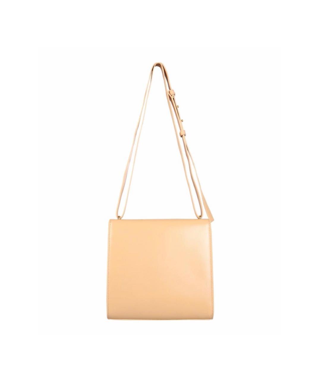 BOTTEGA VENETA Бежевая кожаная сумка через плечо, фото 2