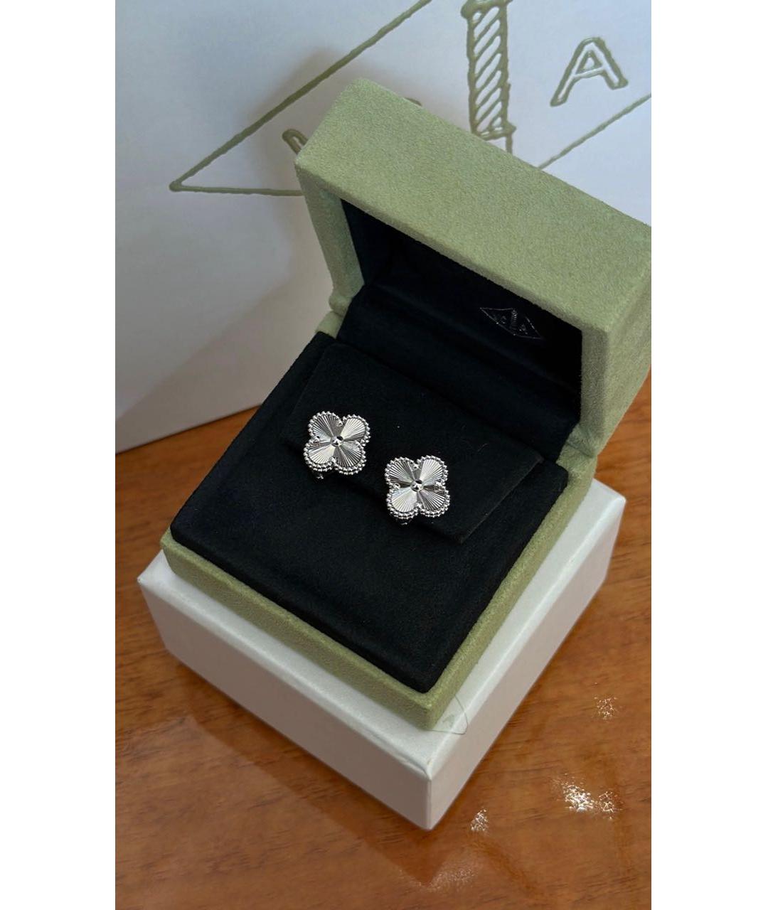 VAN CLEEF & ARPELS Белые серьги из белого золота, фото 3
