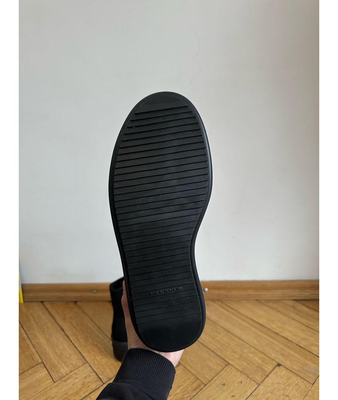 RICK OWENS DRKSHDW Черные высокие кроссовки / кеды, фото 7