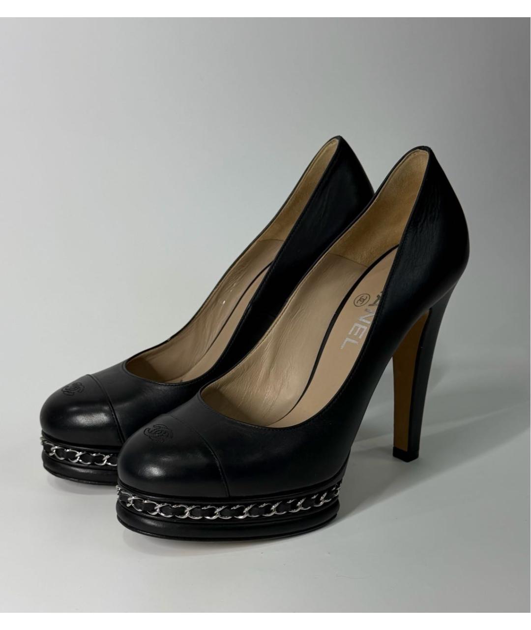 CHANEL Кожаные туфли, фото 4