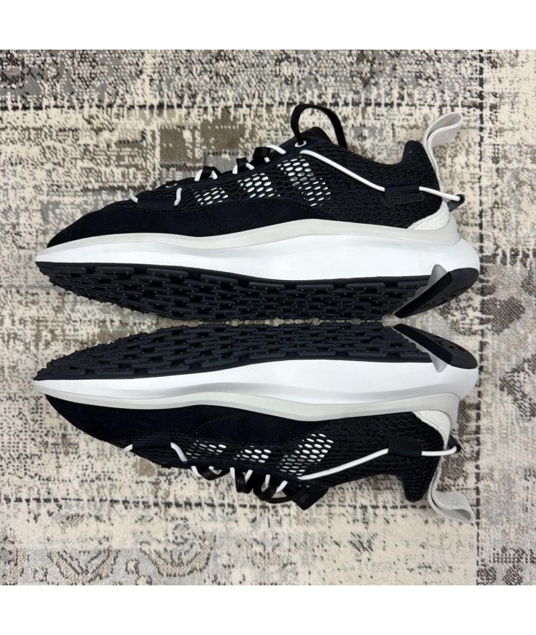 Y-3 Черные текстильные низкие кроссовки / кеды, фото 5
