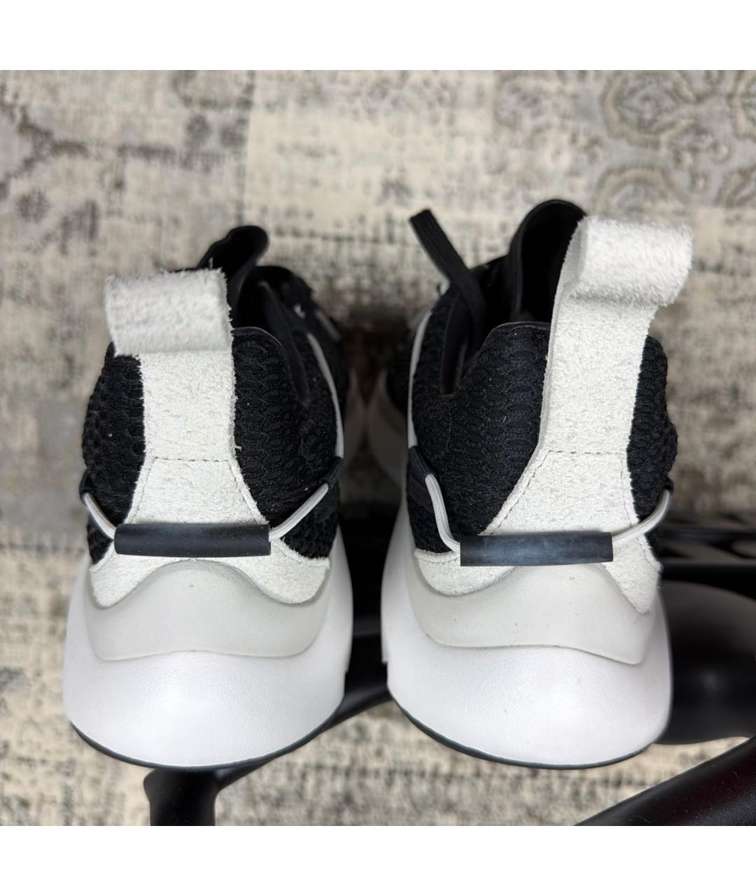 Y-3 Черные текстильные низкие кроссовки / кеды, фото 4