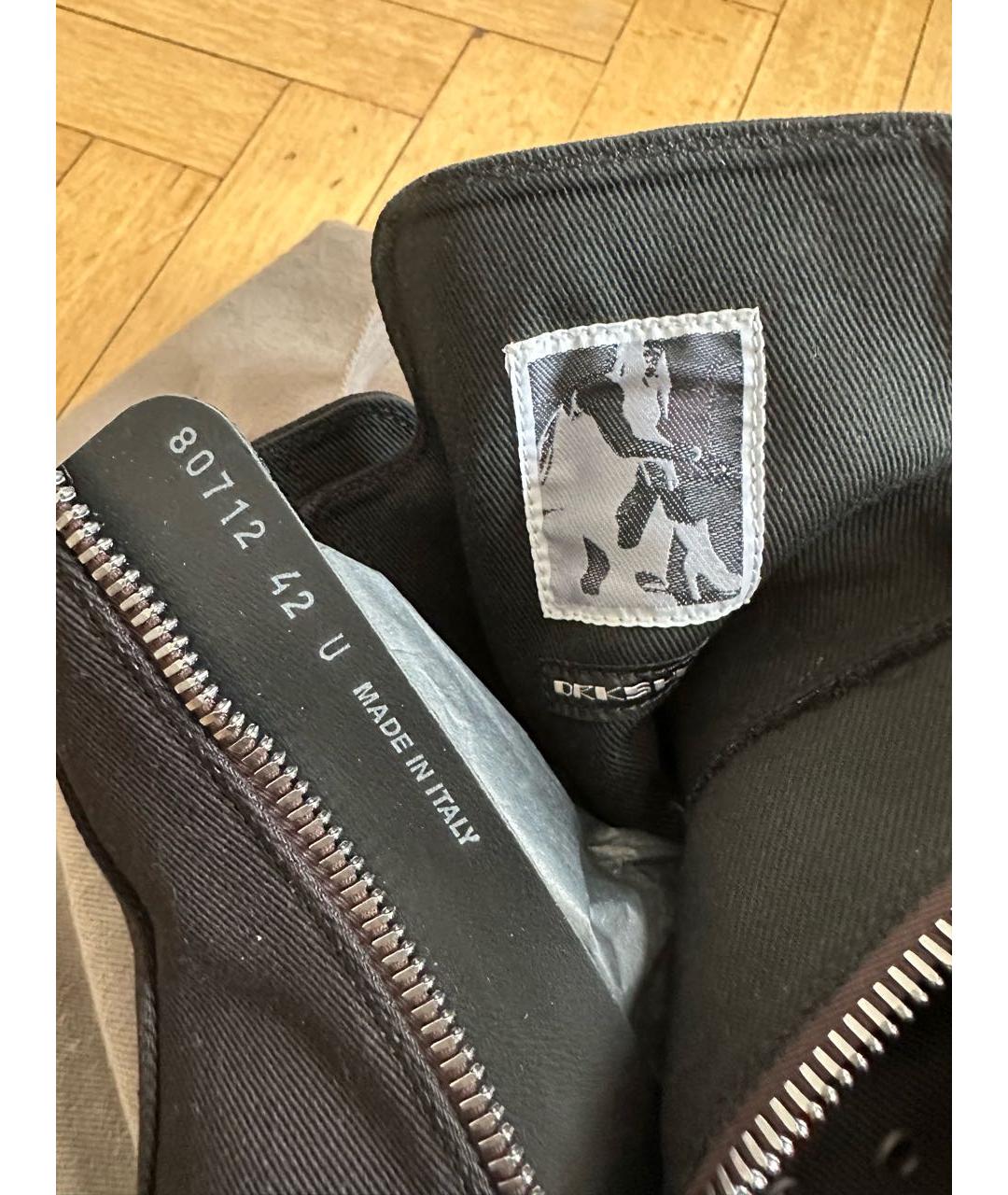 RICK OWENS DRKSHDW Черные высокие кроссовки / кеды, фото 8