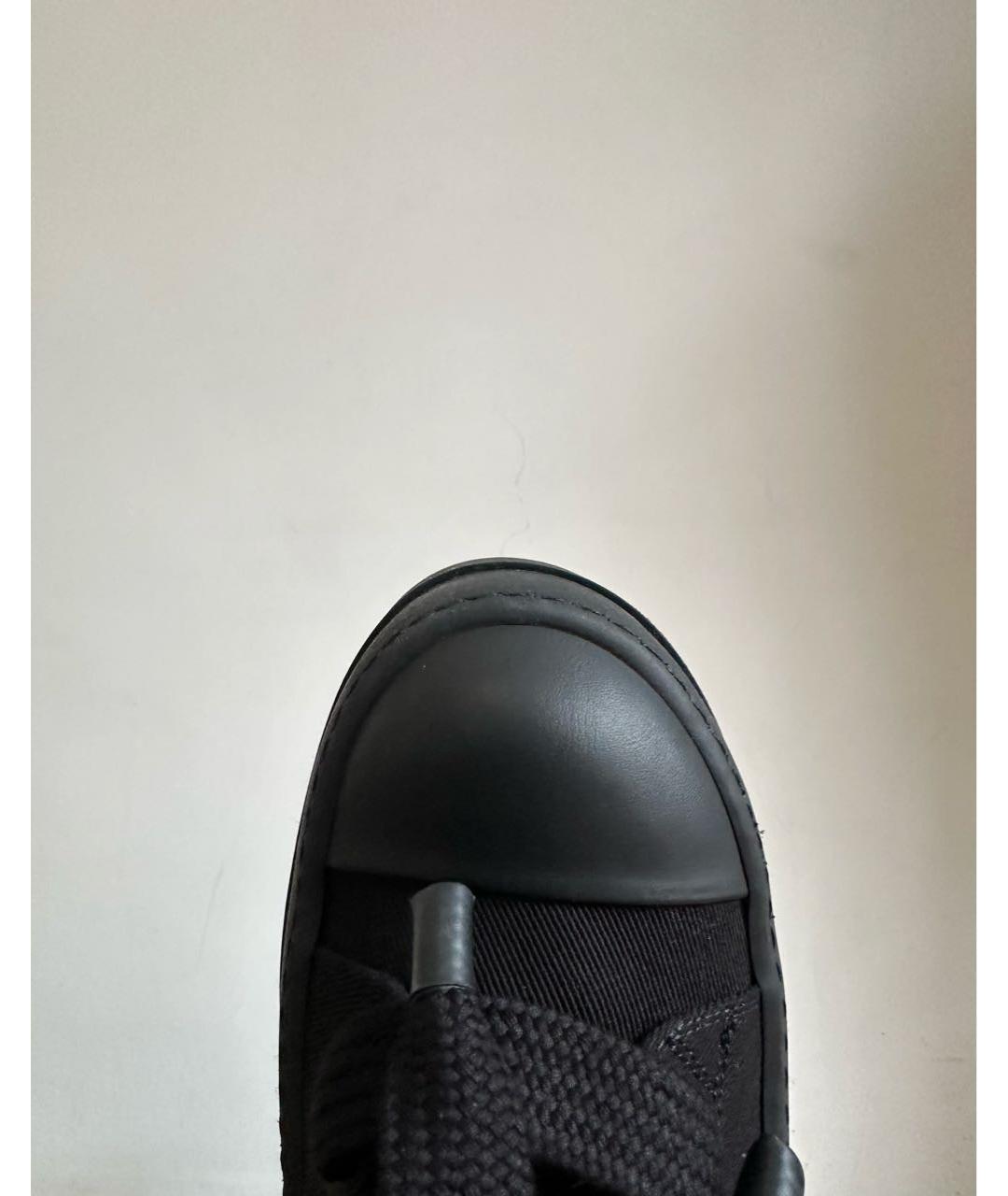 RICK OWENS DRKSHDW Черные высокие кроссовки / кеды, фото 6