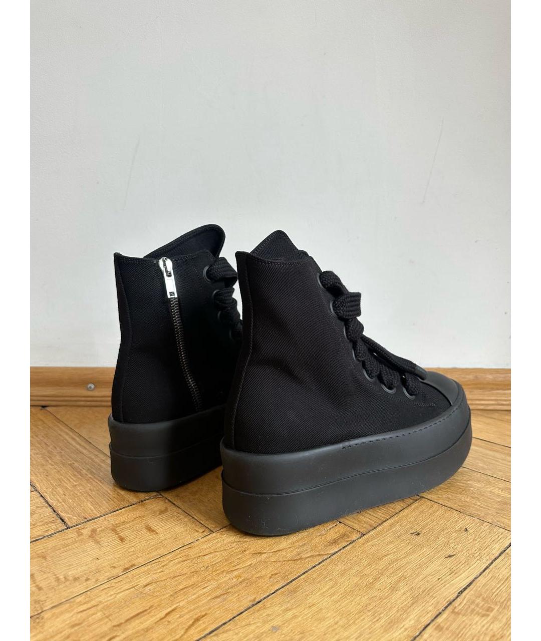 RICK OWENS DRKSHDW Черные высокие кроссовки / кеды, фото 5